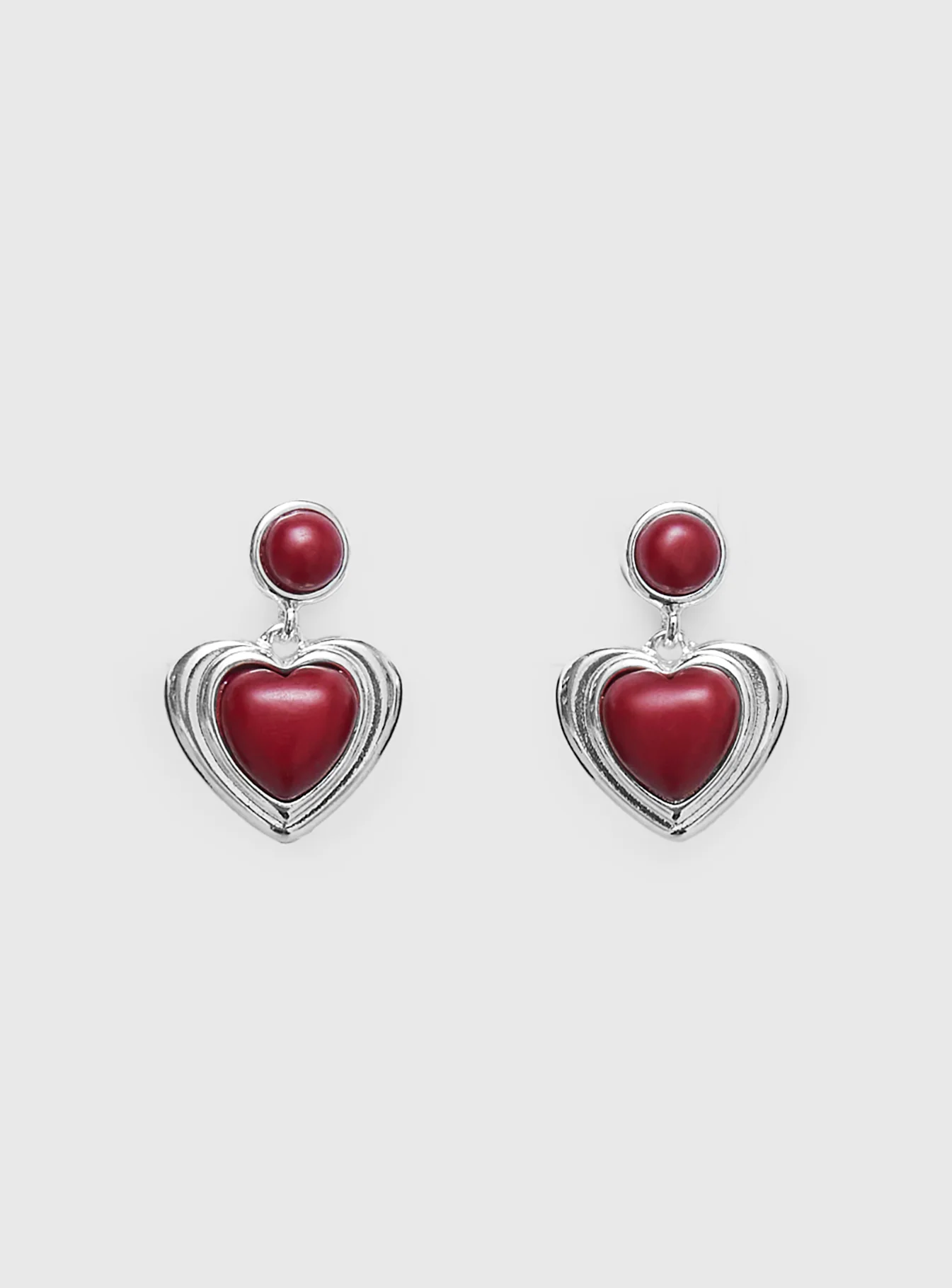 Blanchette Earrings Silver / Red