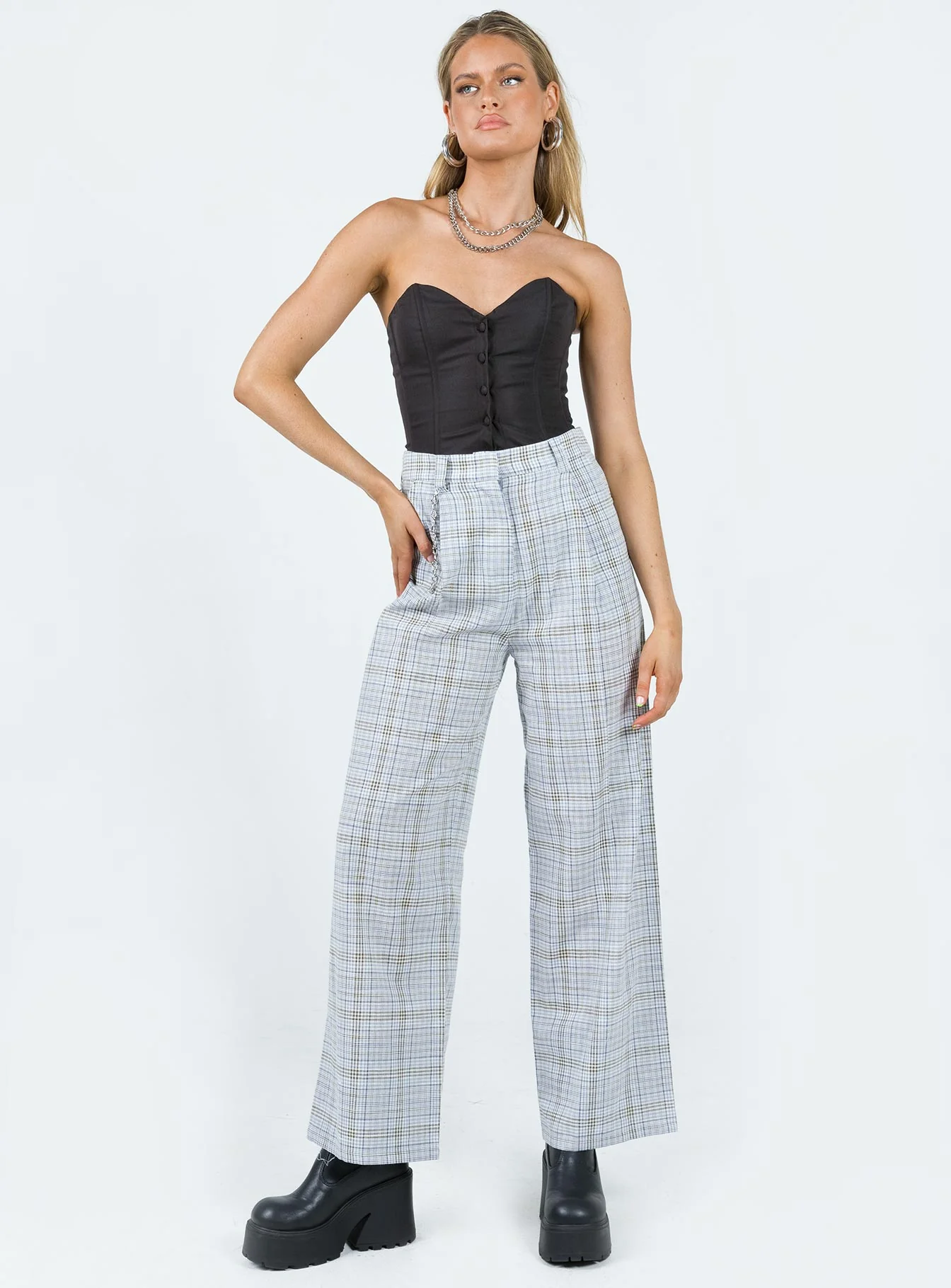 Sebastian Pant Blue Plaid