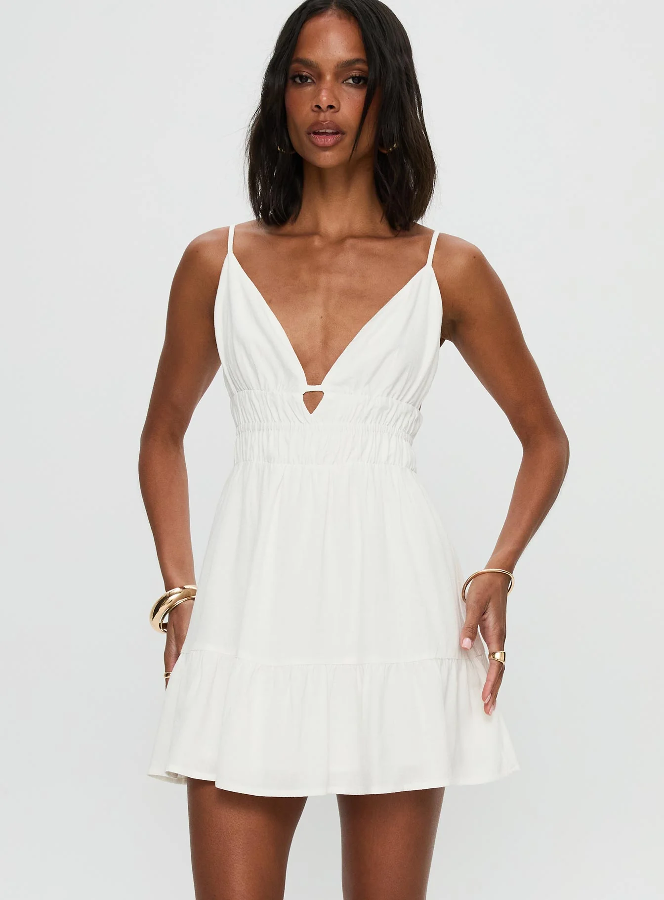 Elpida Mini Dress White