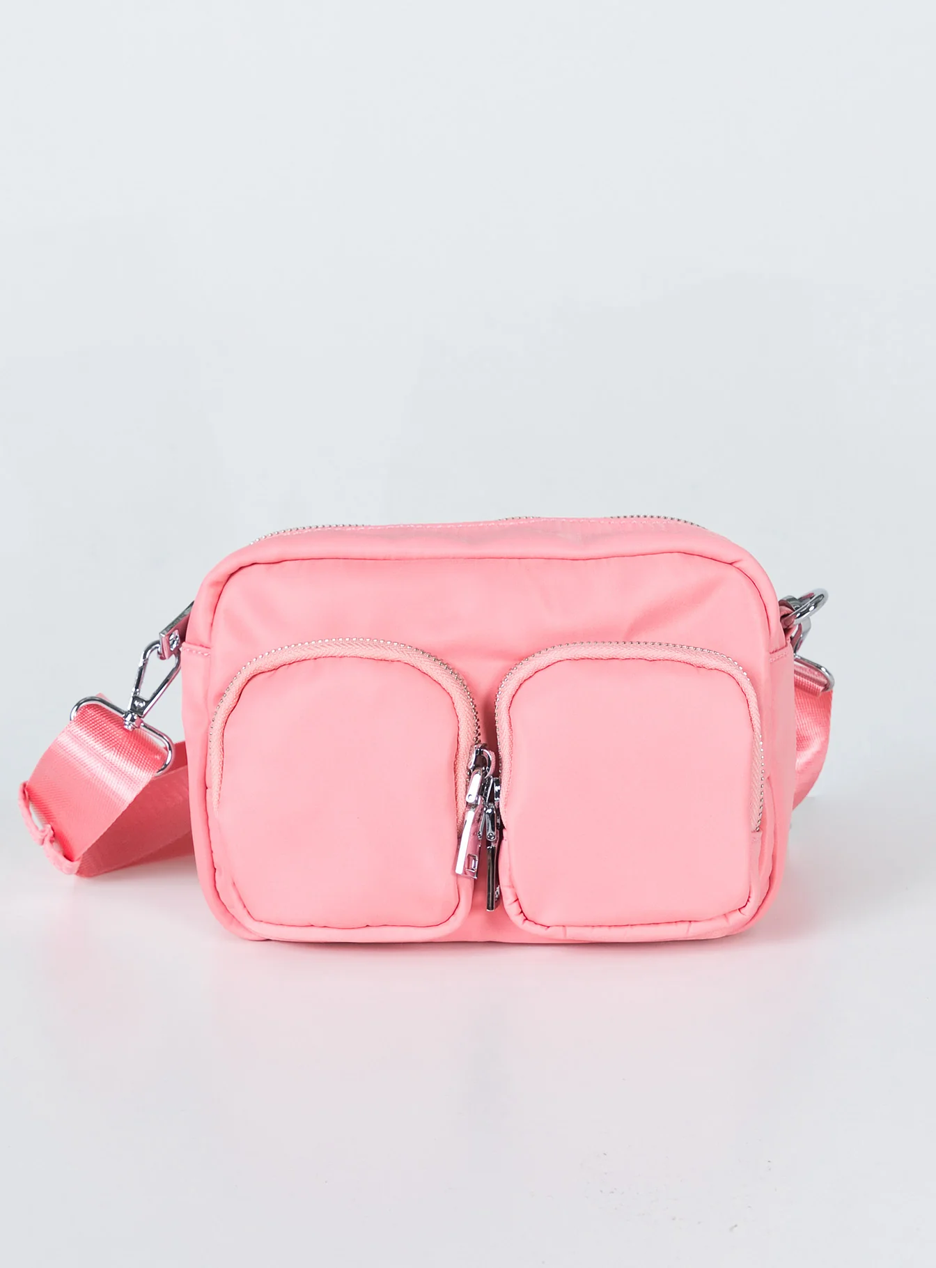 Nylon Cartwright Crossbody Bag Pink