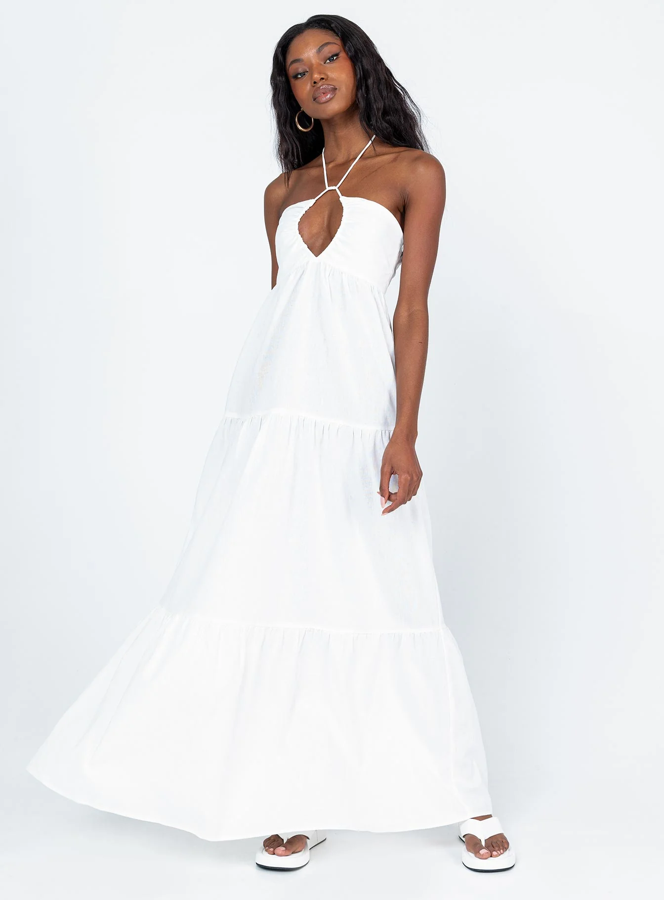 Lincoln Maxi Dress White