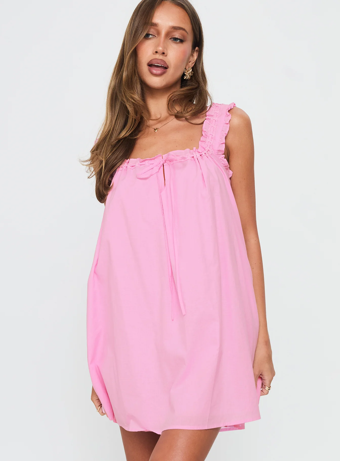 Swing Mini Dress Pink