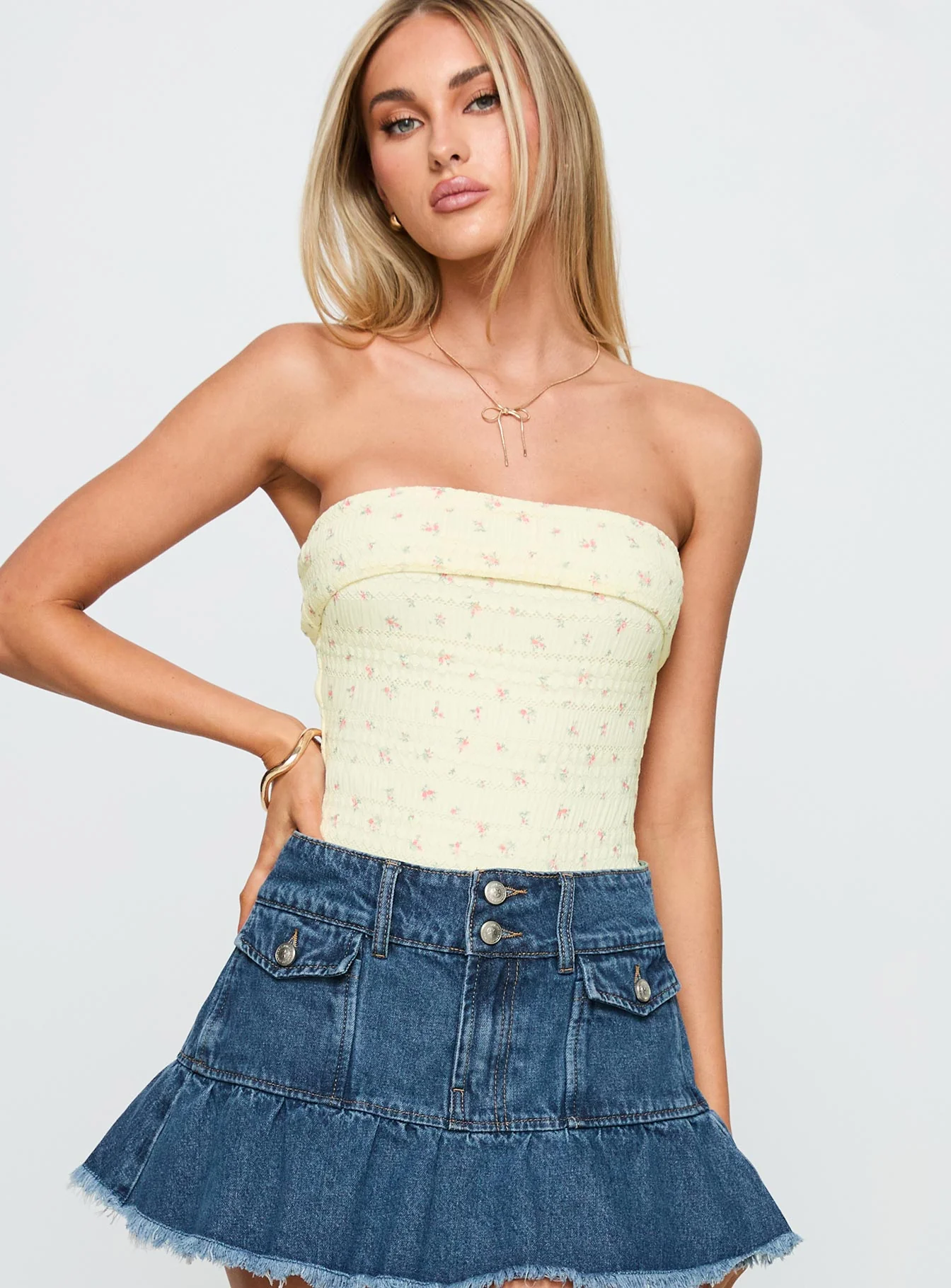 Majorette Strapless Bodysuit Cream