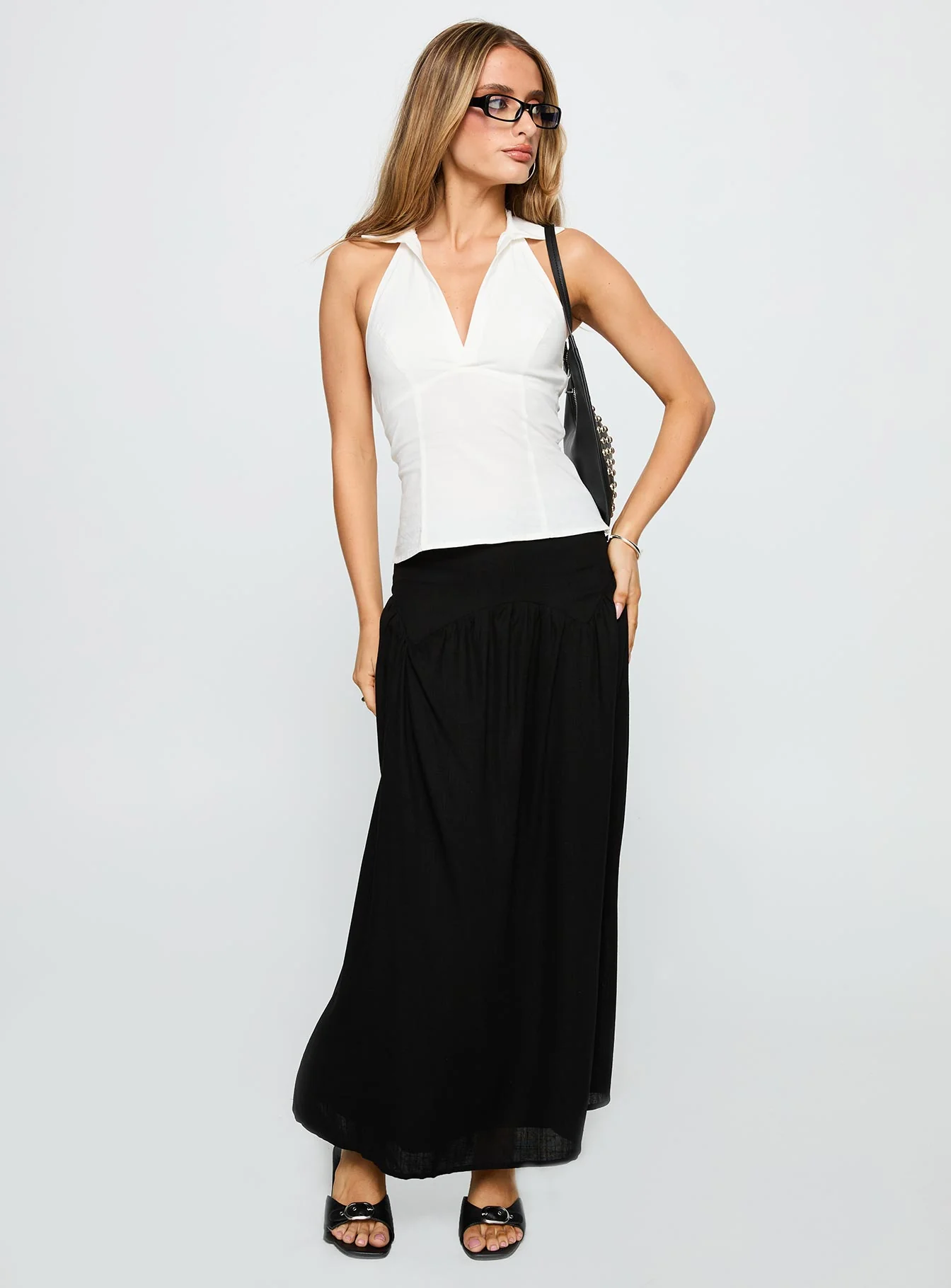 Human Nurture Maxi Skirt Black