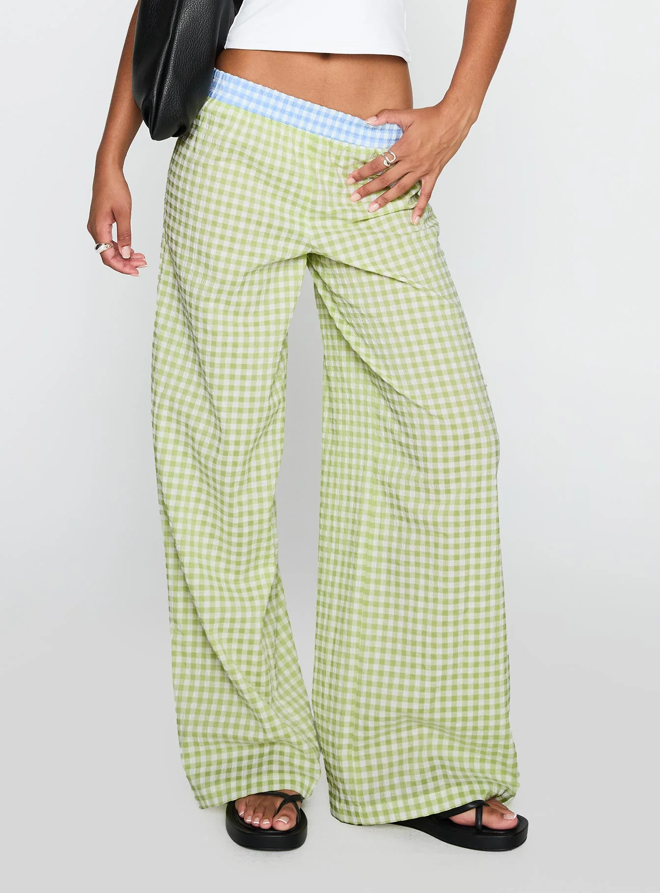 Neevie Wide Leg Pants Green