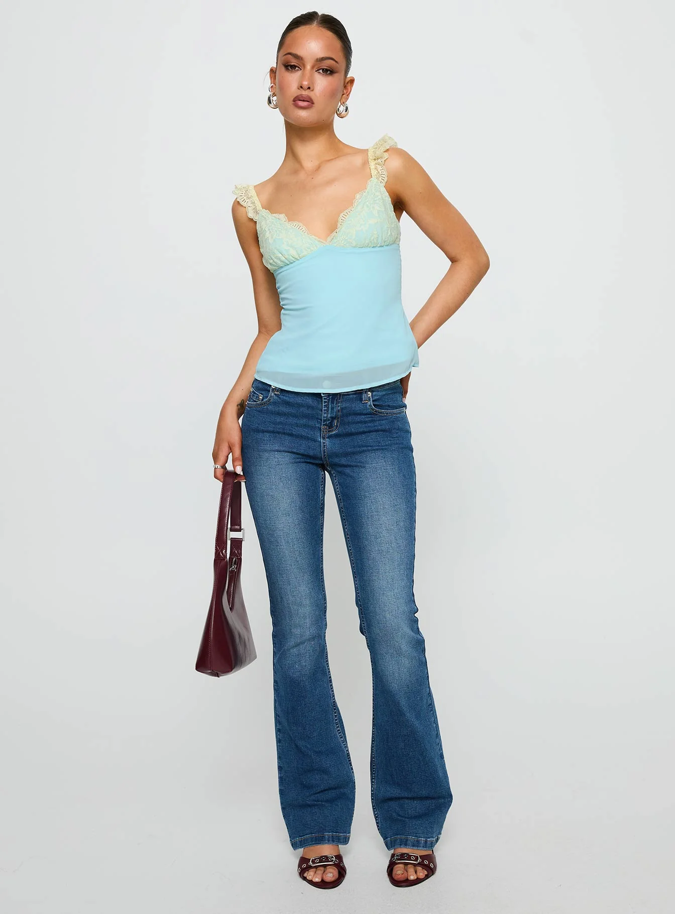 Delvonte Top Blue / Yellow