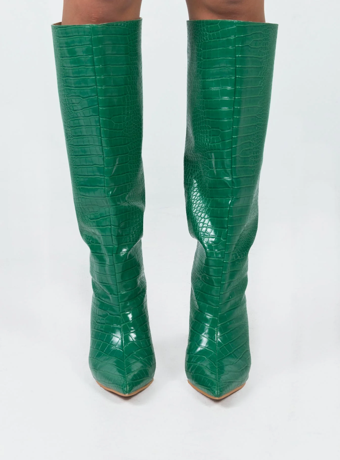 Yorke Knee High Boots Green