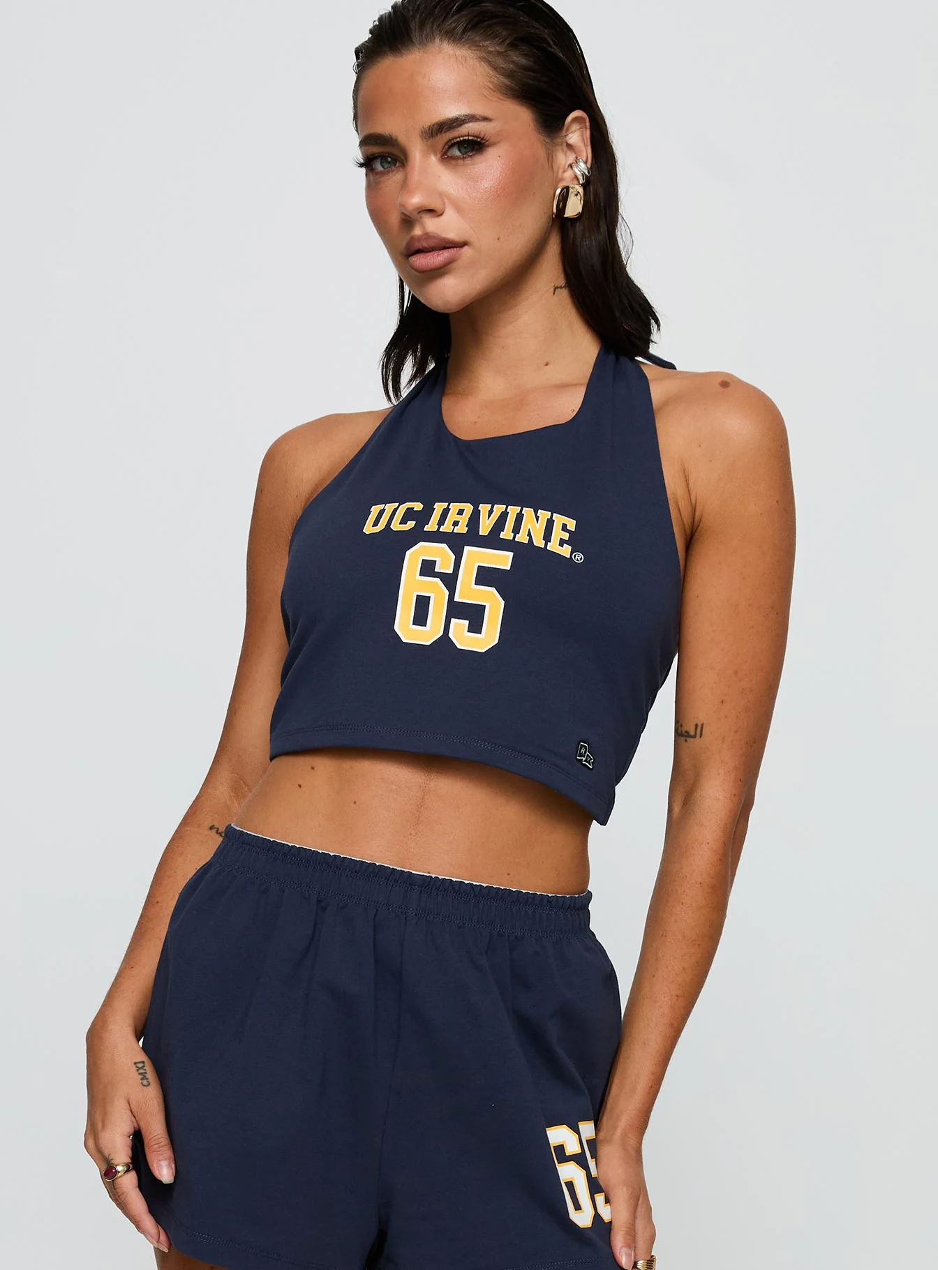 UC Irvine Tailgate Halter Top Blue