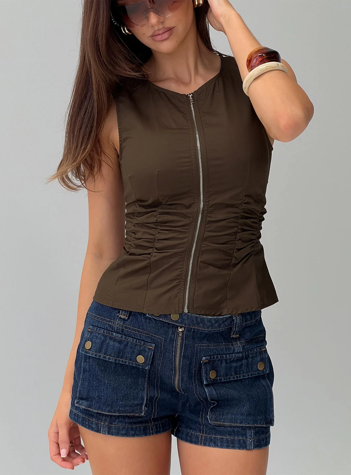 Isibel Top Brown