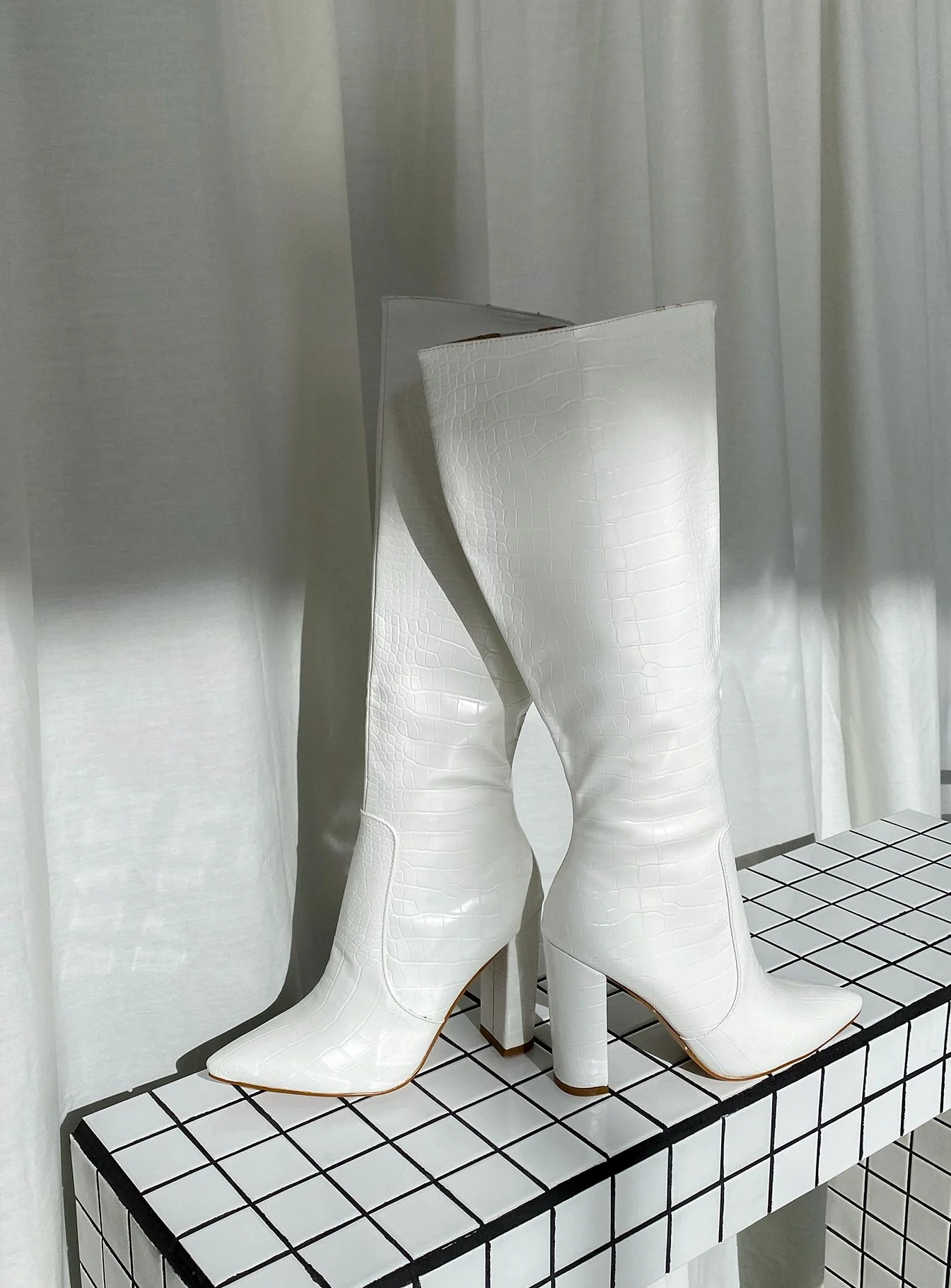 Stamper Boots White