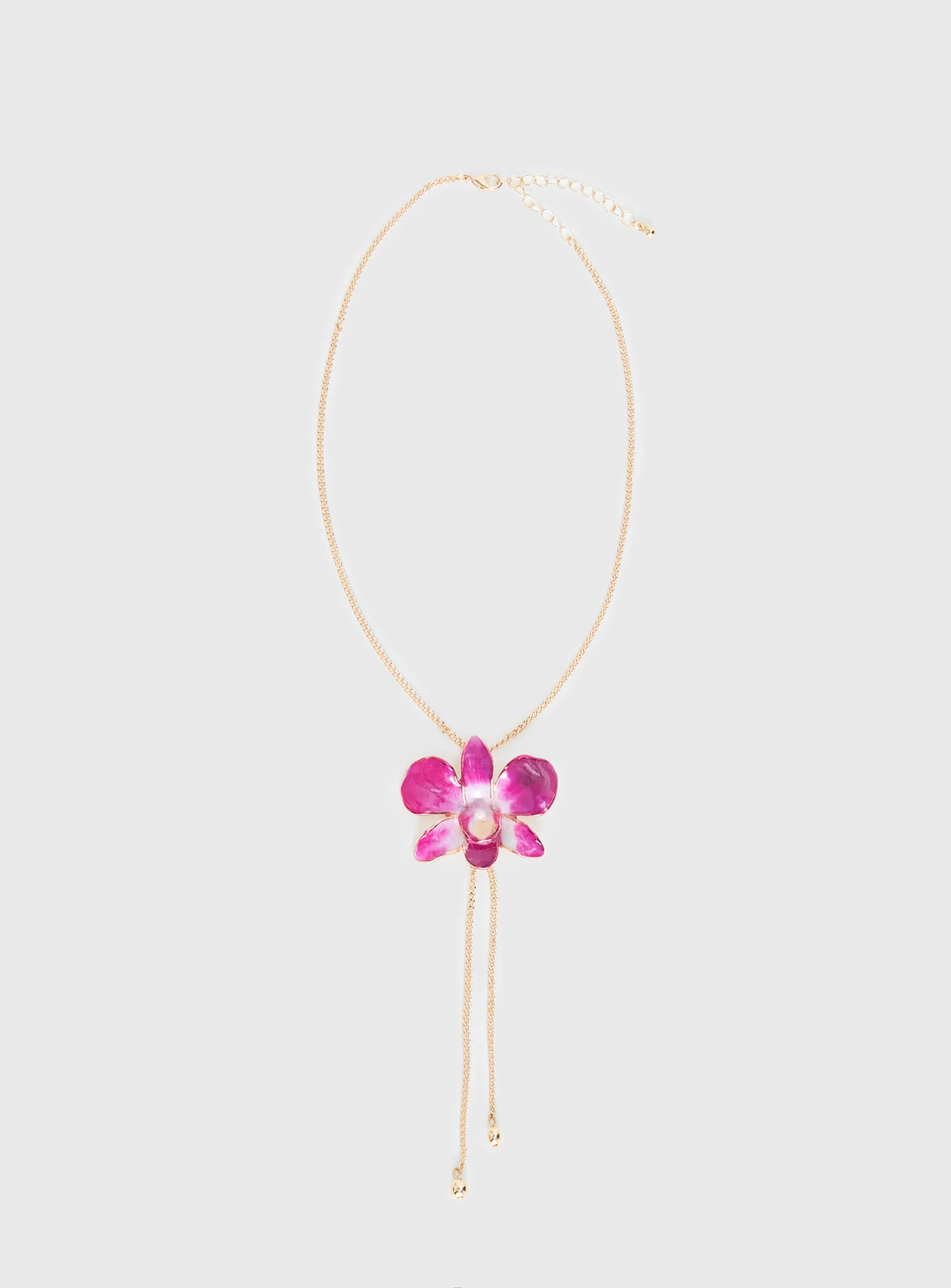 Nowah Orchid Necklace Gold