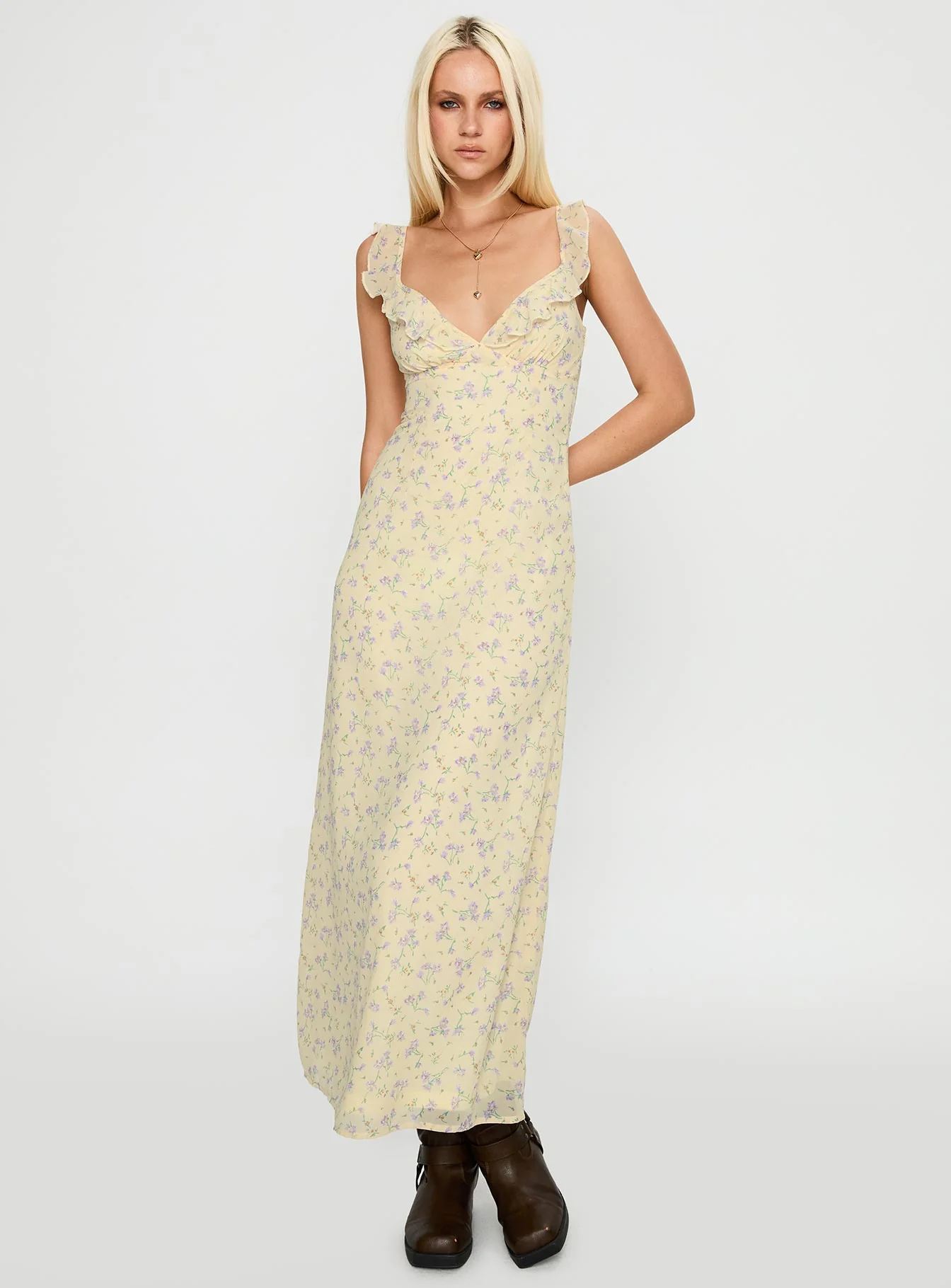 Jayne Frill Maxi Dress Multi