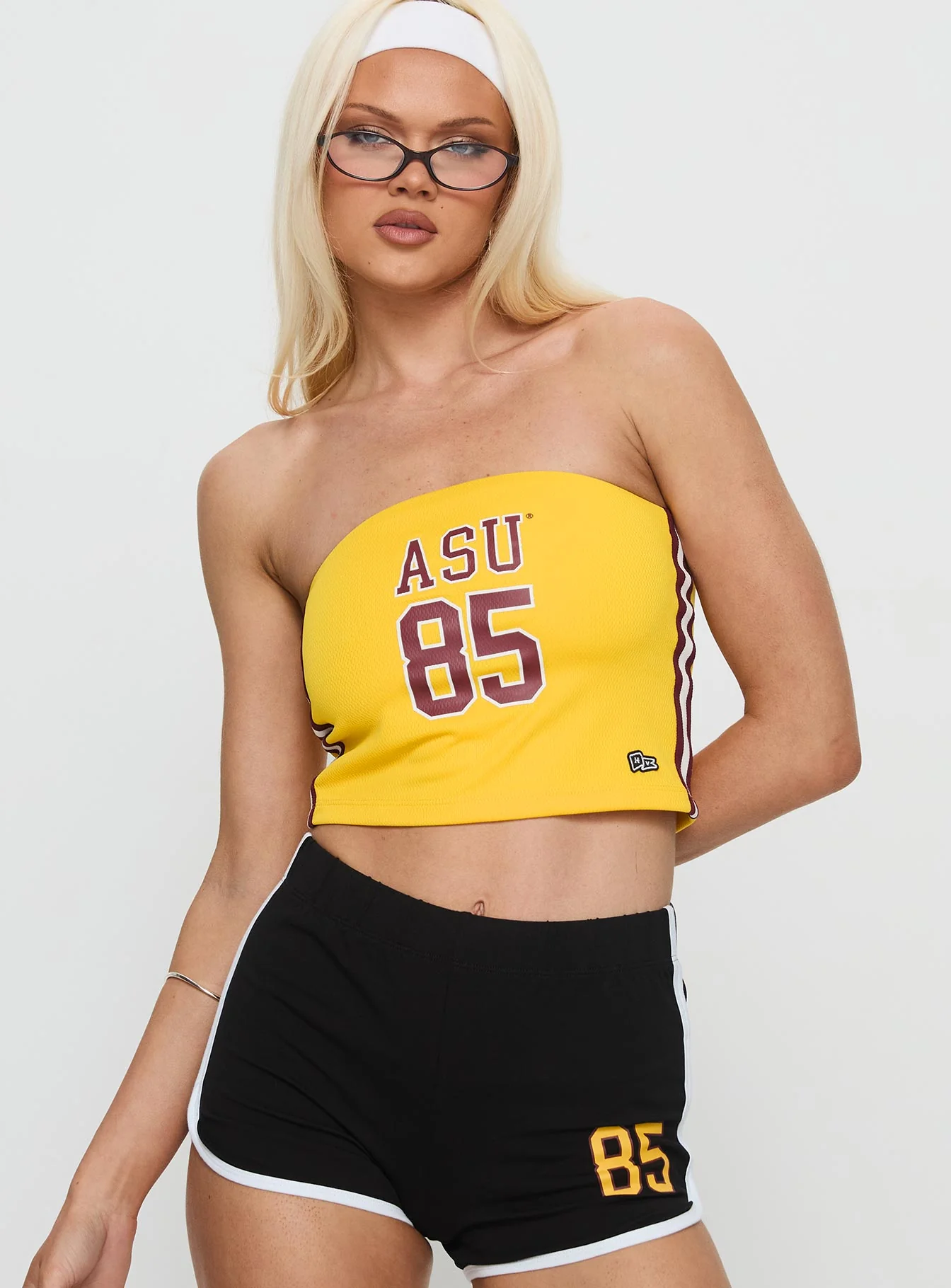 ASU Jersey Tube Top Gold