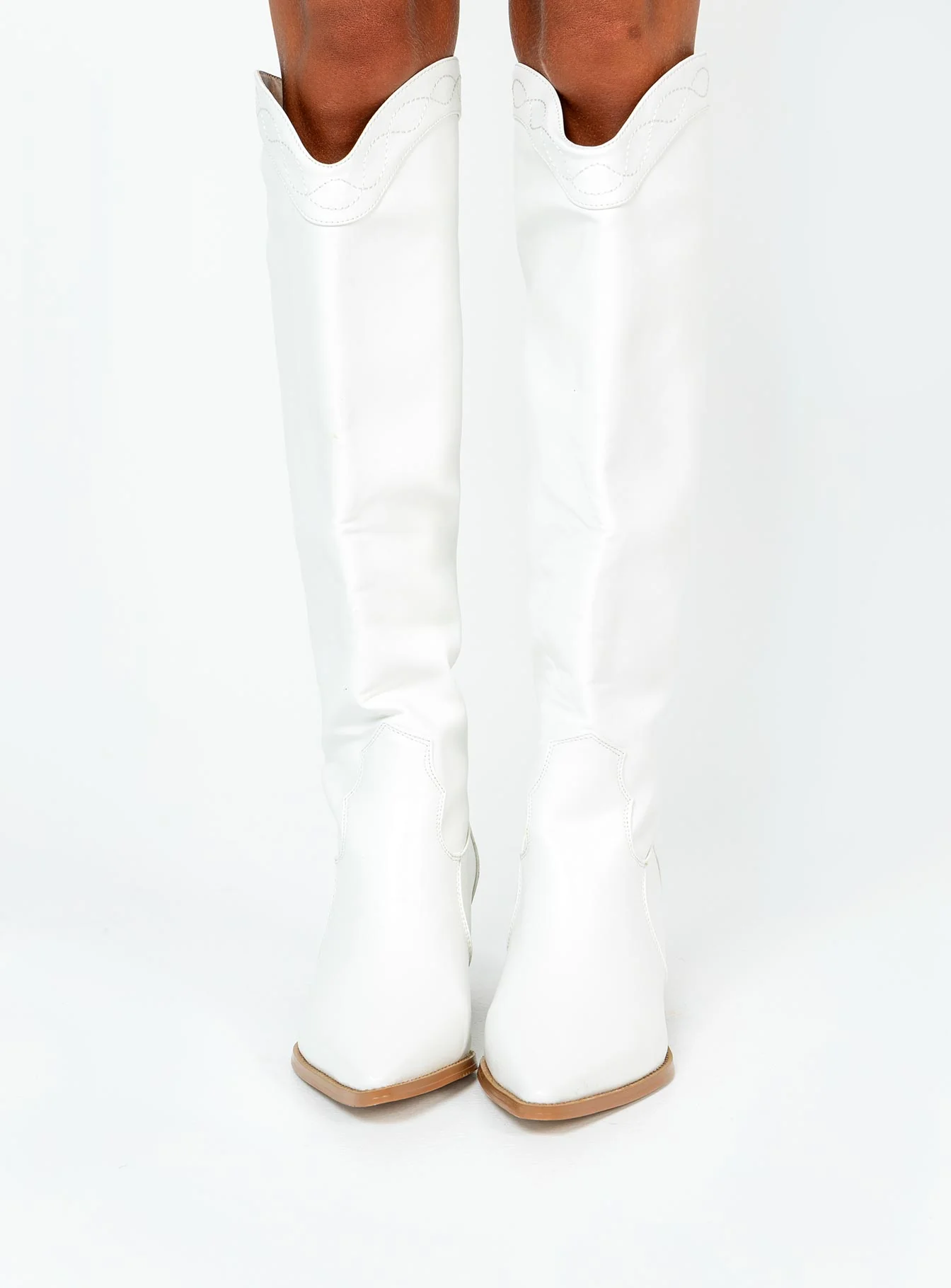 Orleans Western Boot White