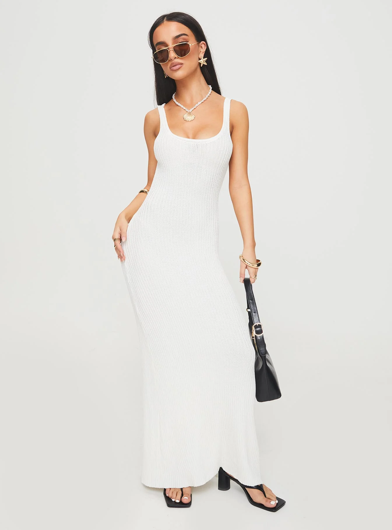 Spirited Maxi Dress White