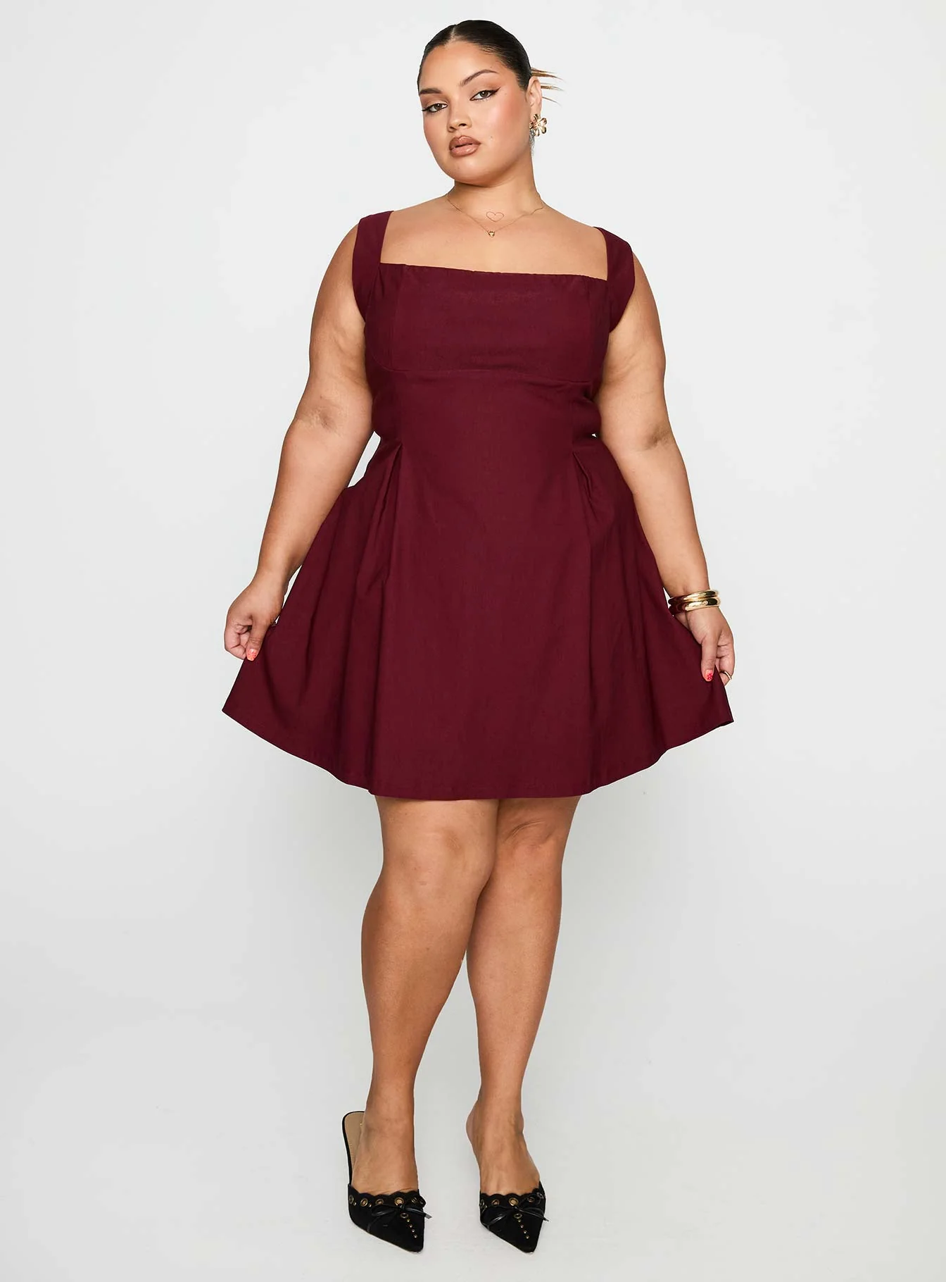 Xanthus Mini Dress Red Curve