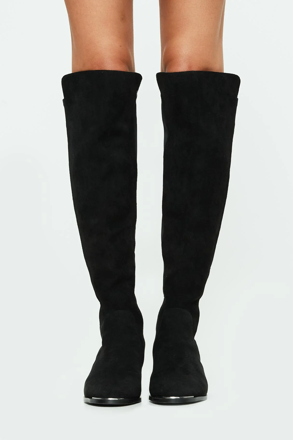Bear Over The Knee Boots Black