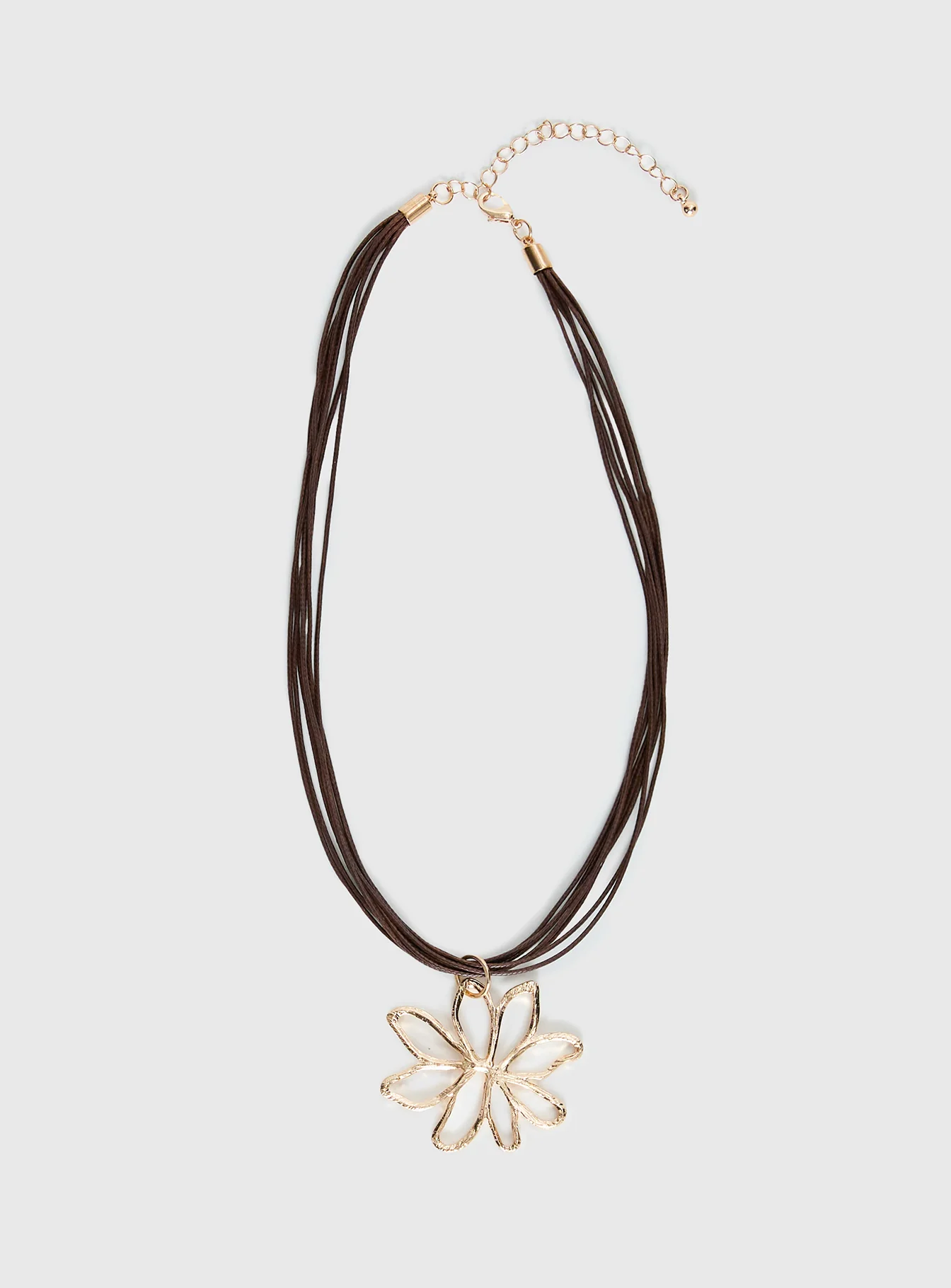 Sylvee Pendant Necklace Brown / Gold