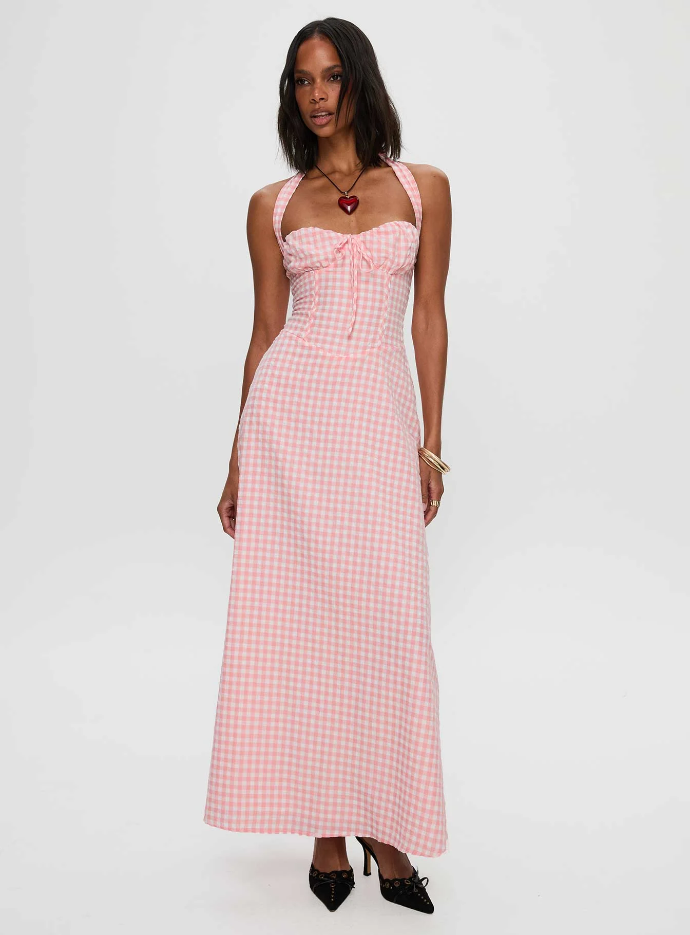 Lucky For You Halter Maxi Dress Multi