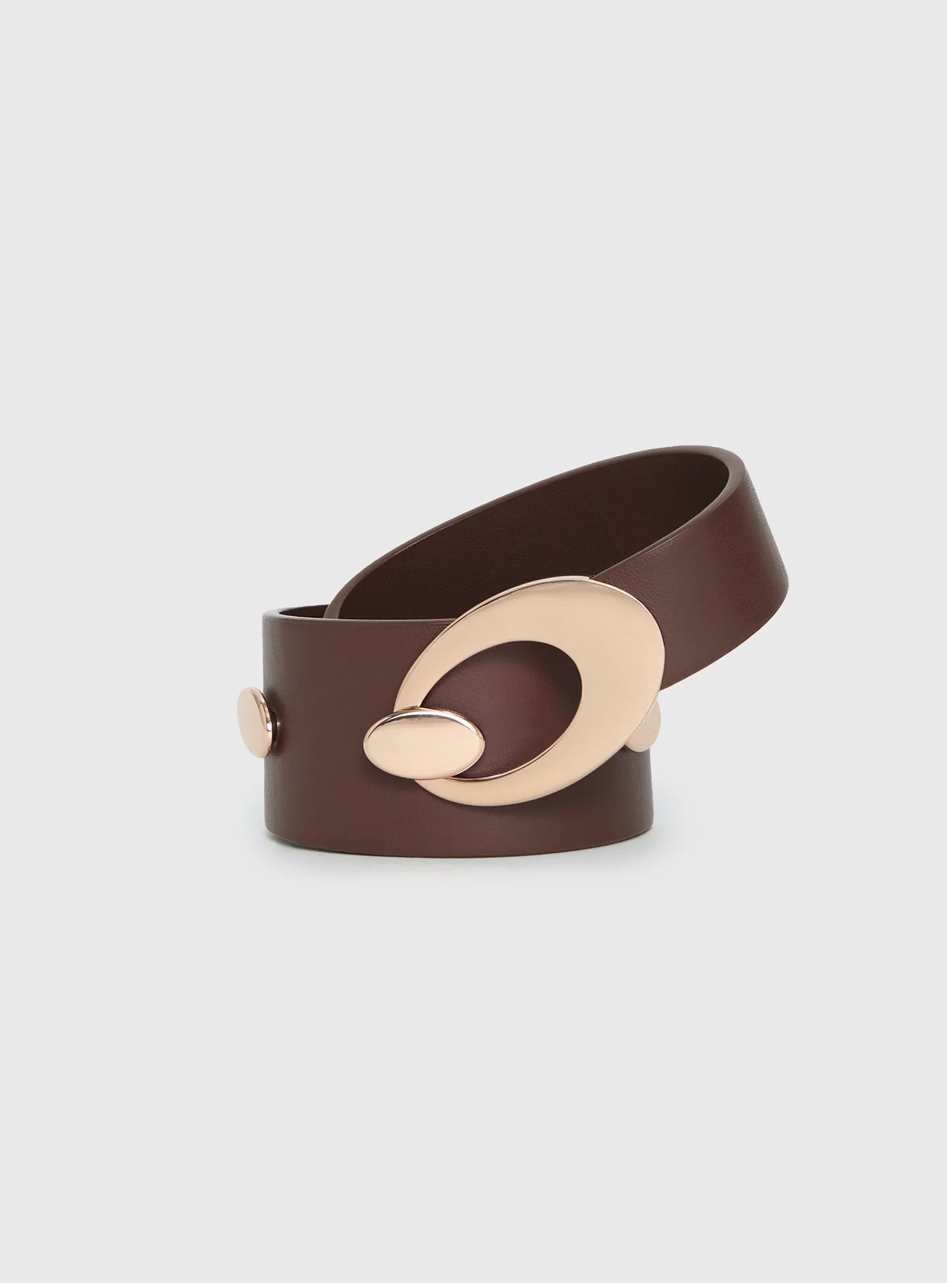 Jaide Low Waist Belt Brown / Gold