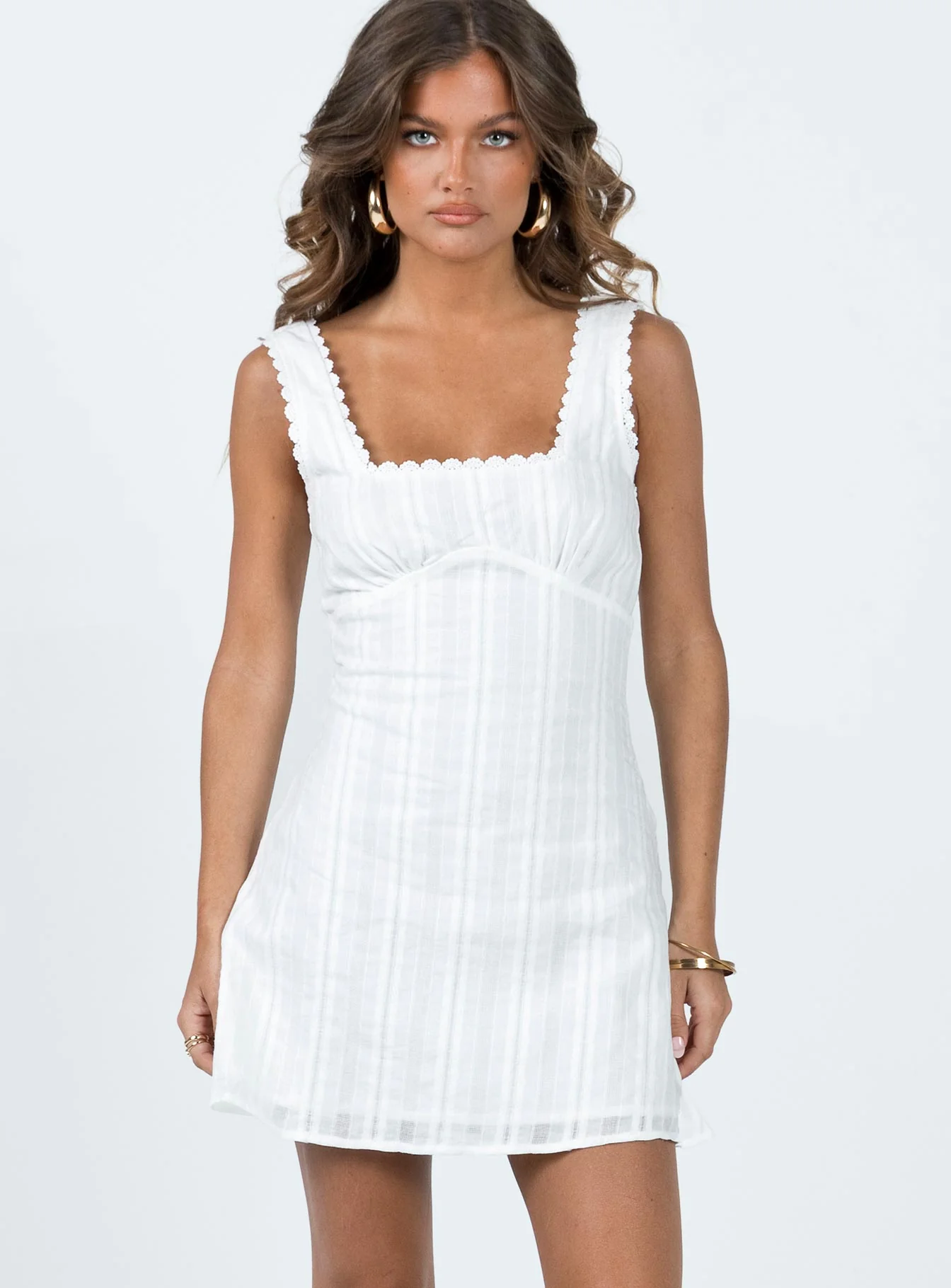 Dasha Mini Dress White Lower Impact