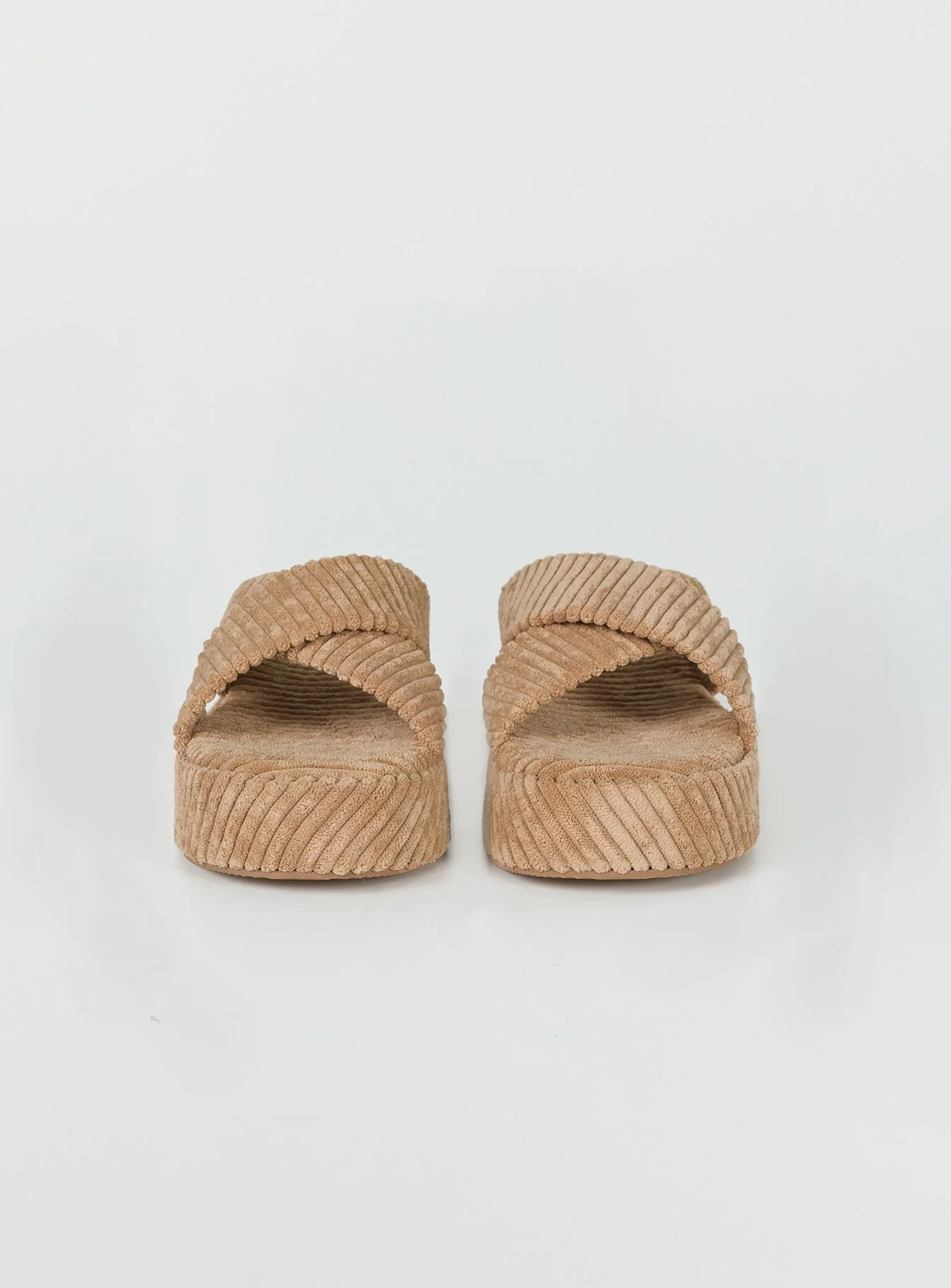 Kora Corduroy Sandals Beige