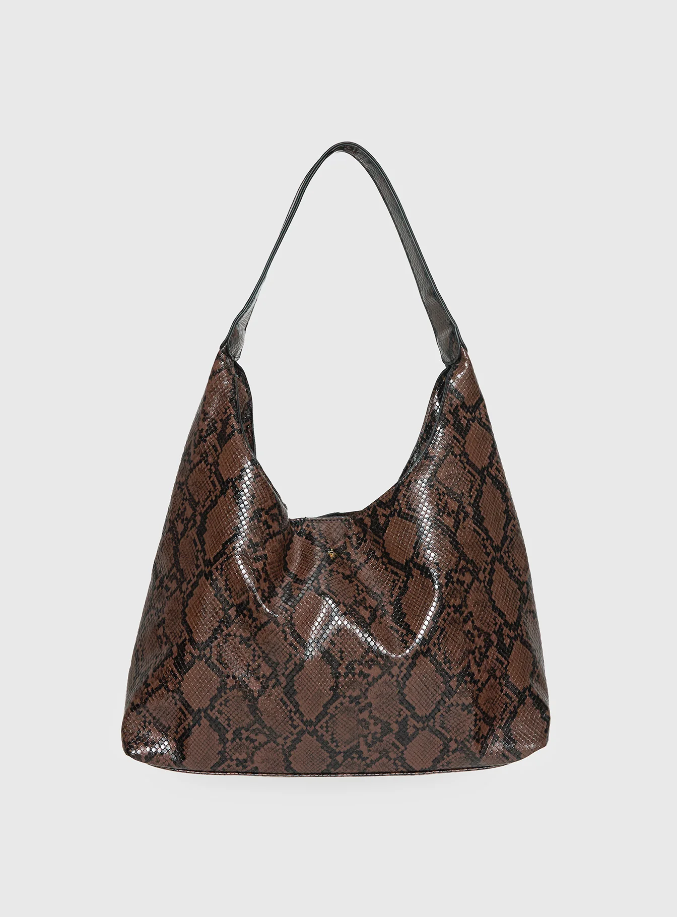 Peta & Jain Jami Slouch Bag Chocolate Snake