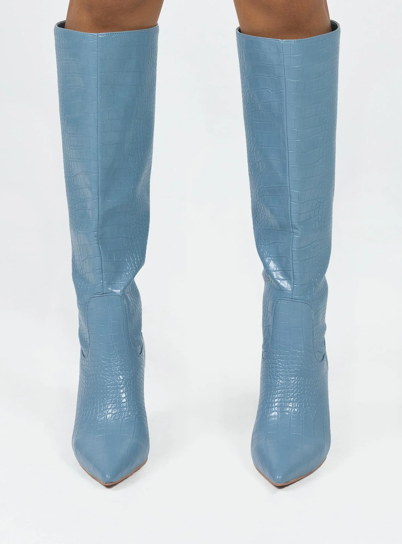Kathleen Knee High Boot Blue