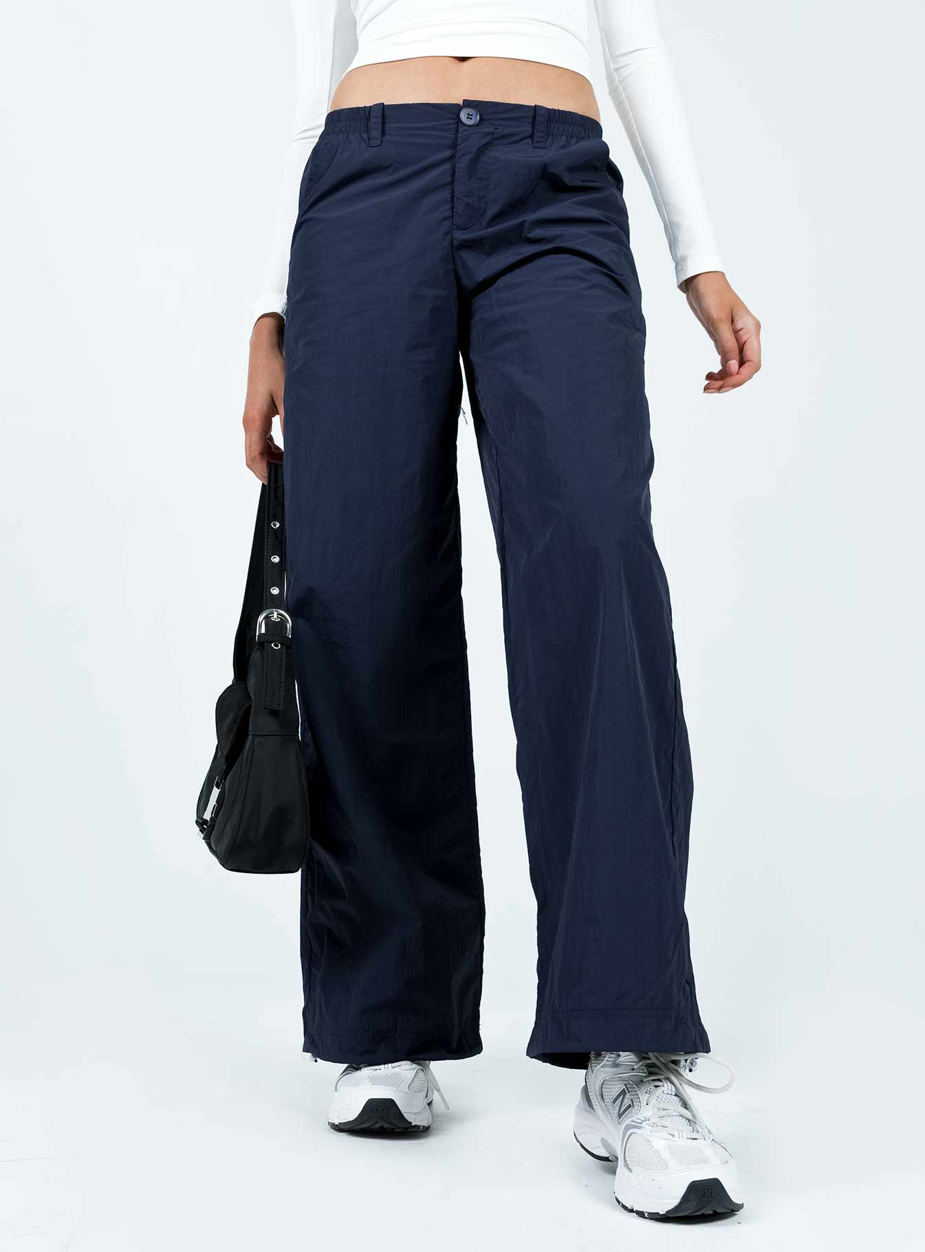 Annerley Parachute Pants Navy
