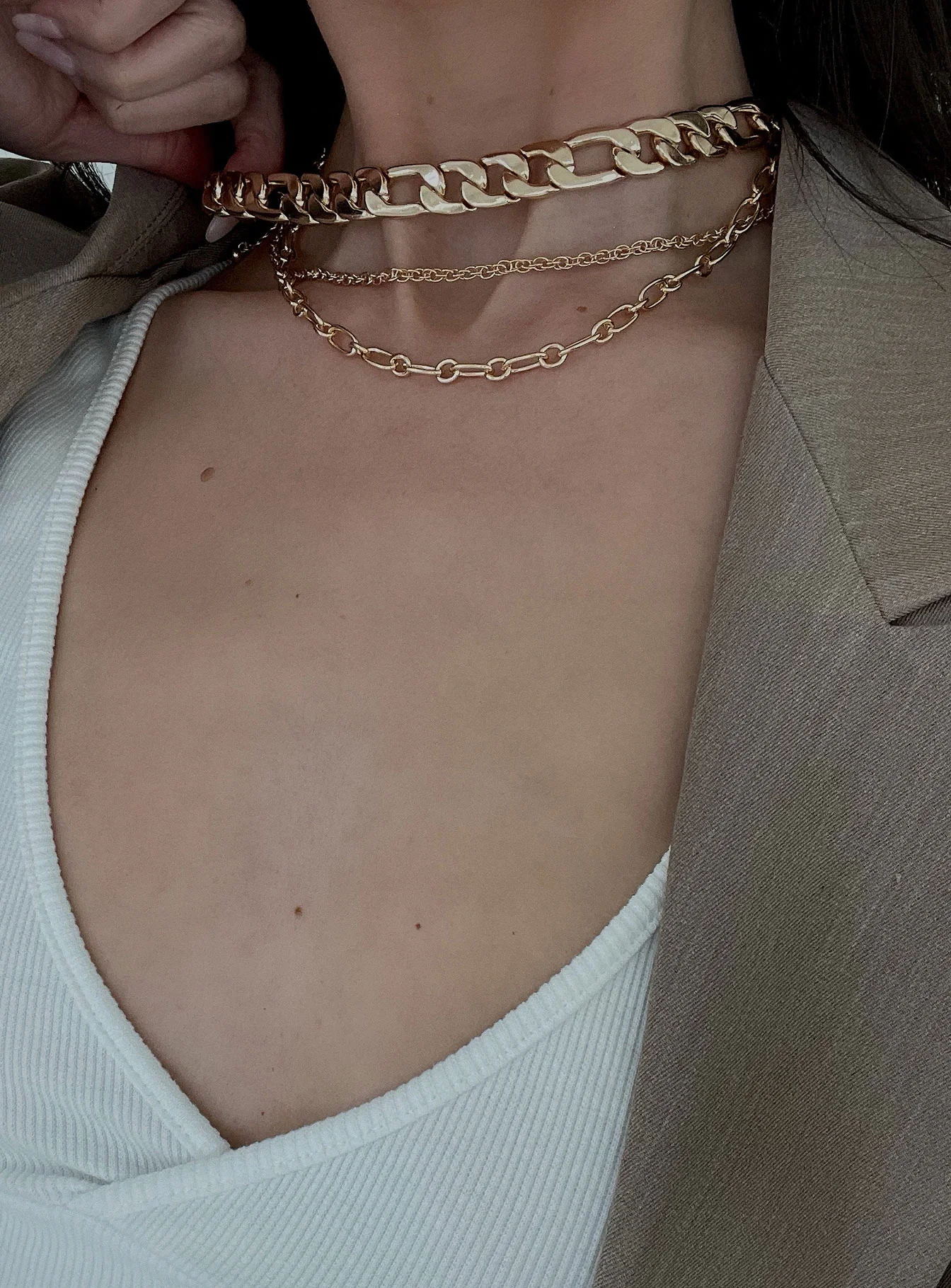 Trisha Necklace Set Gold