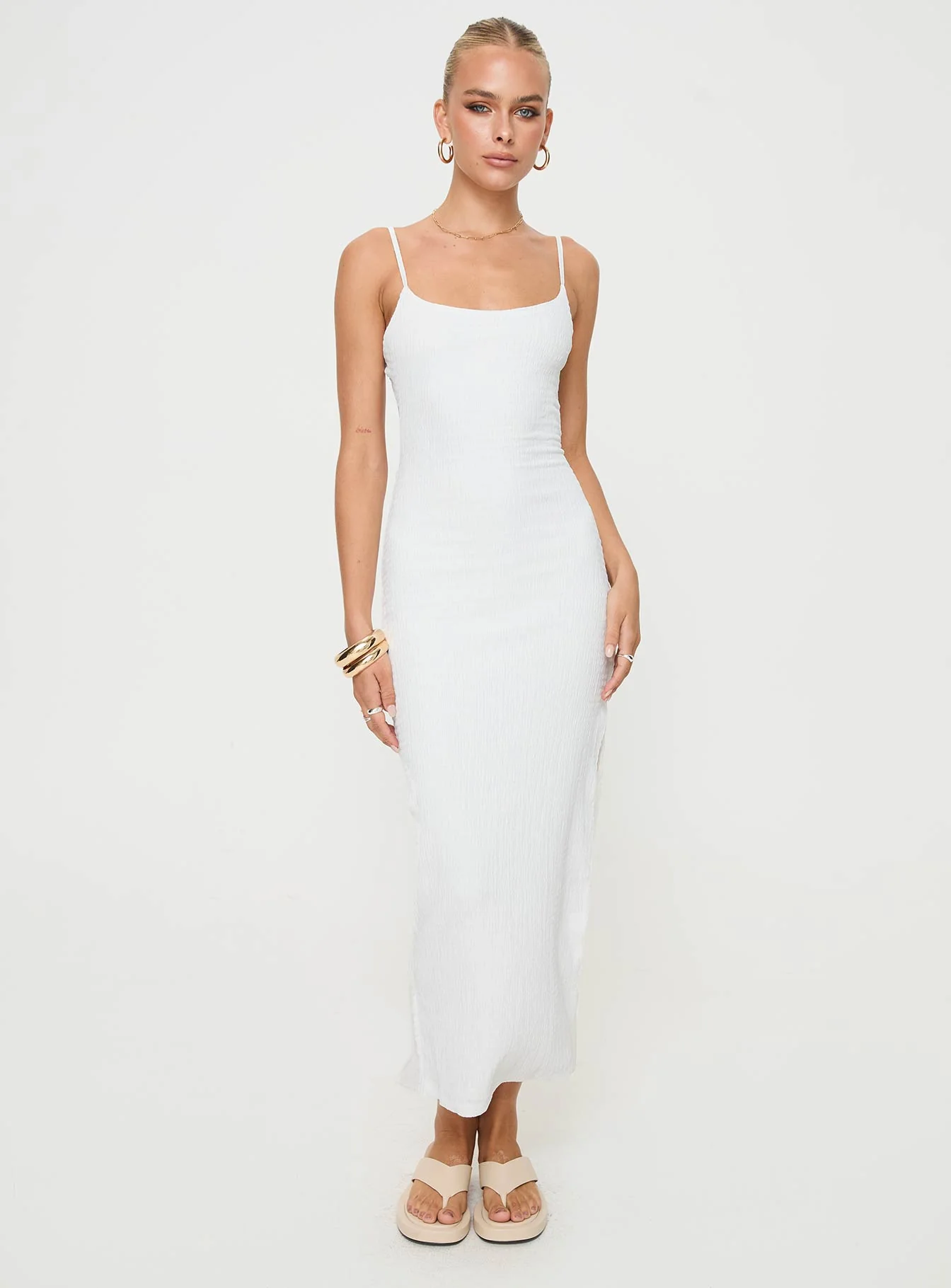 Elestria Maxi Dress White