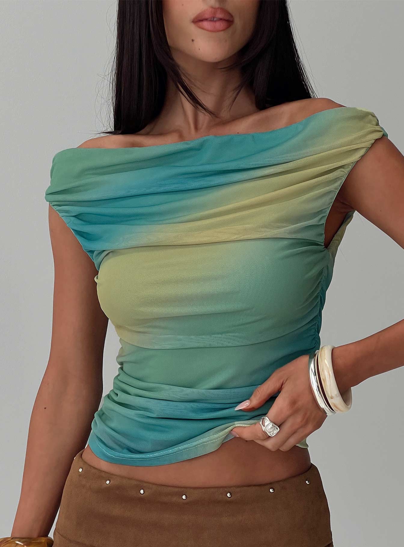 Best Days Ruched Top Multi