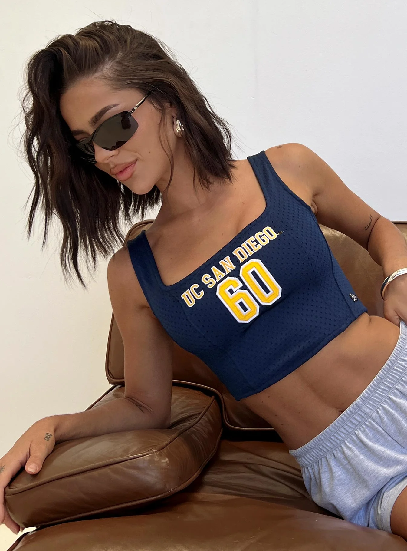 UC San Diego Jersey Corset Top Blue