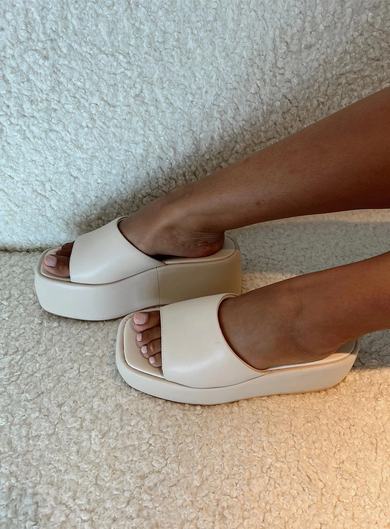 Zimmer Platform Sandals Cream