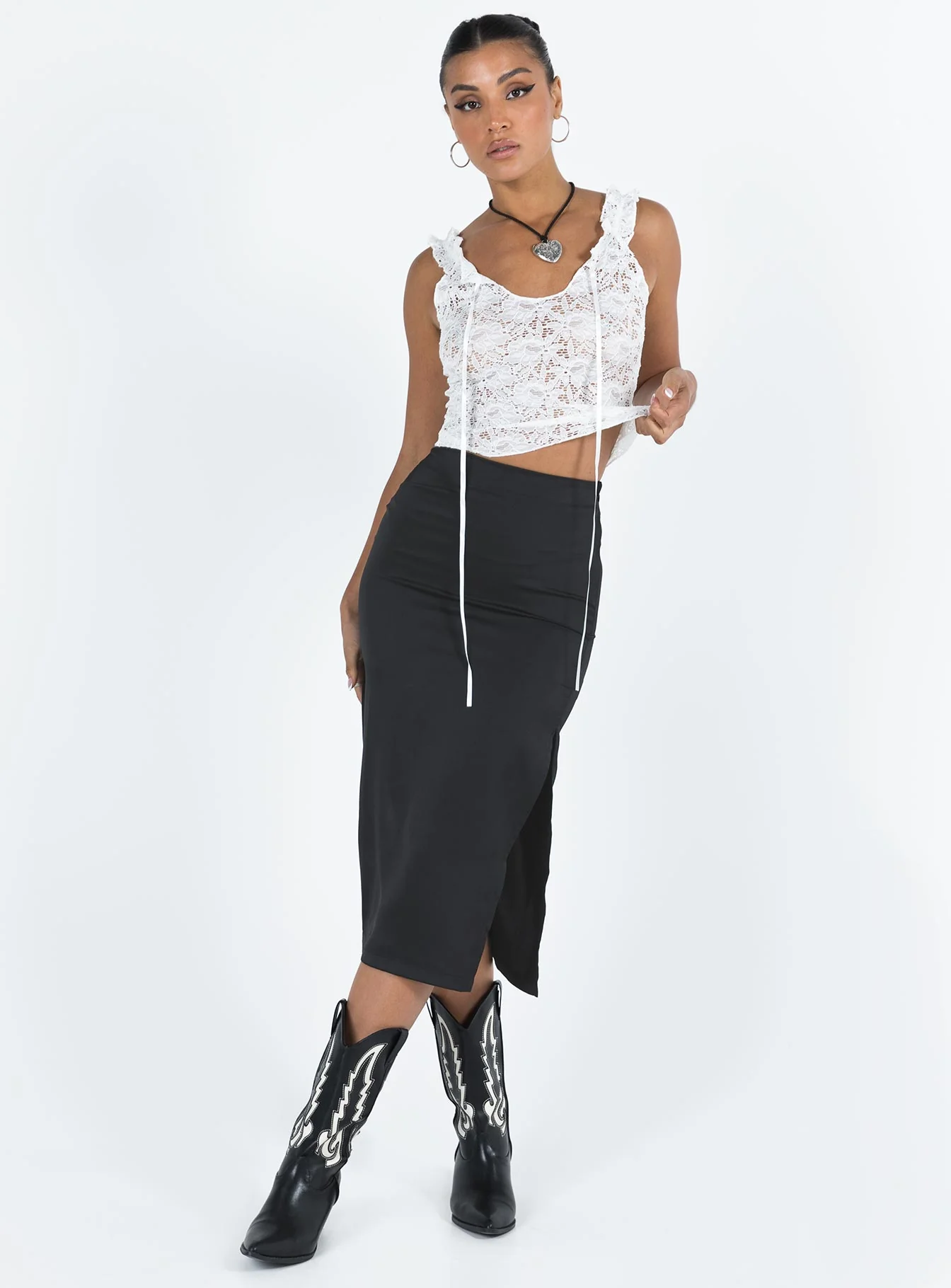 Jansson Midi Skirt Black