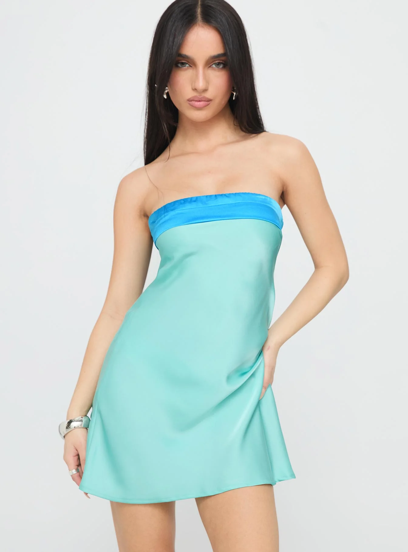 Phillipa Mini Dress Aqua