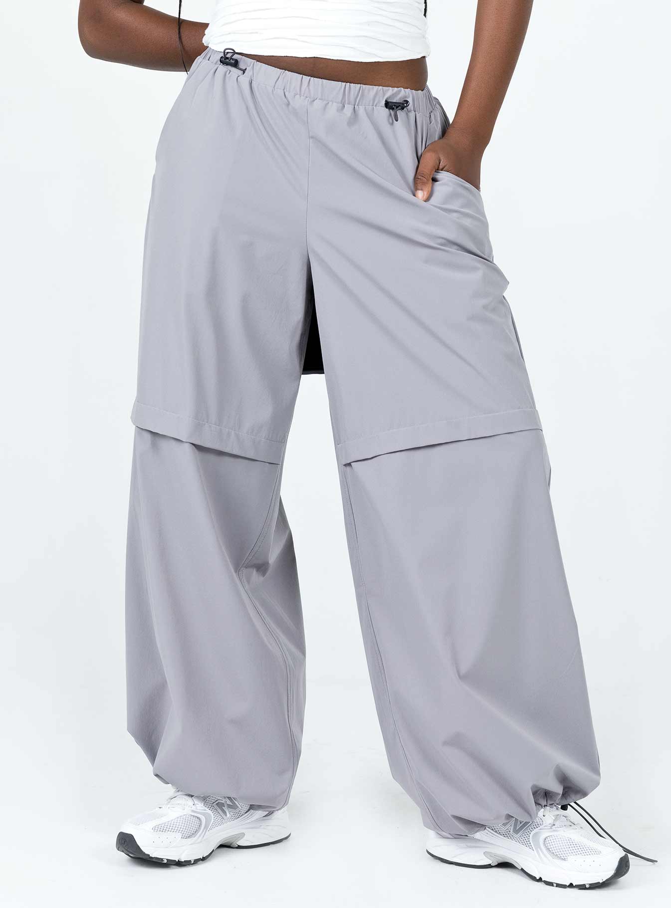 Jason Parachute Pants Grey