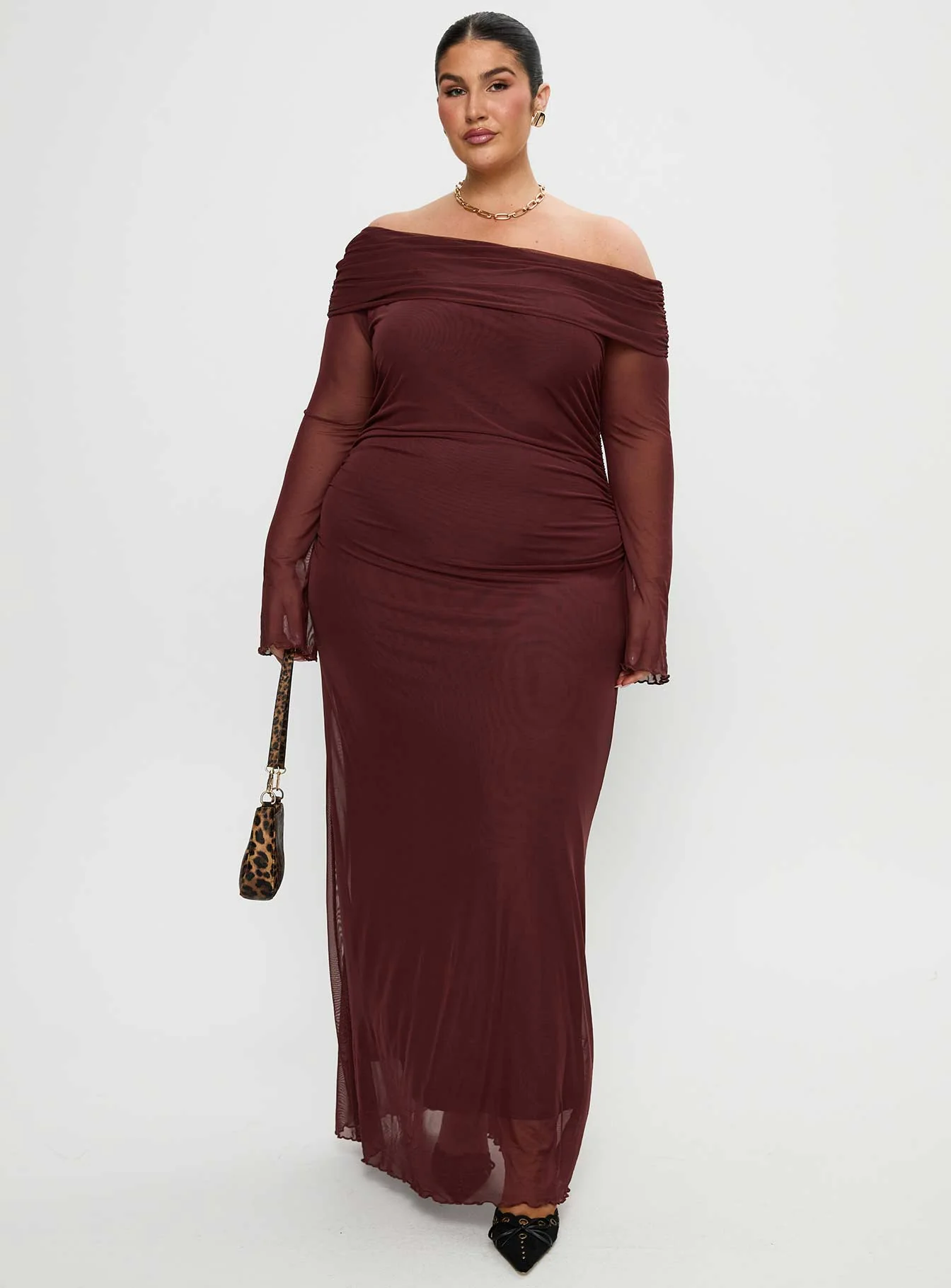 Consideration Maxi Dress Chocolate Curve
