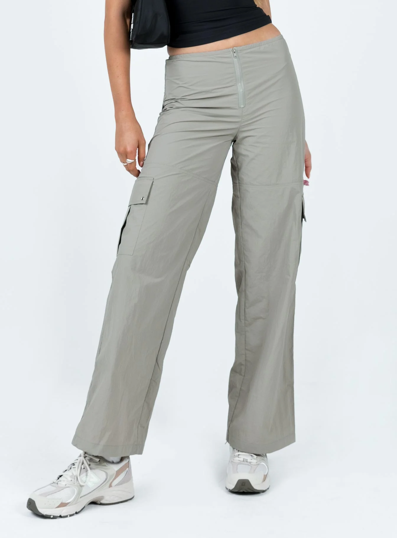 Roy Parachute Pants Grey