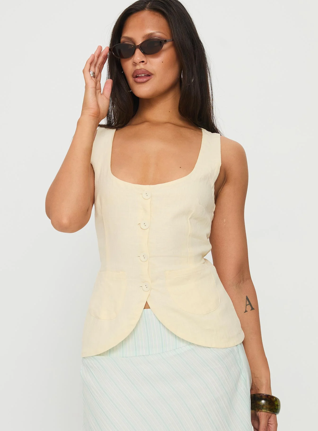 Spirito Vest Top Butter