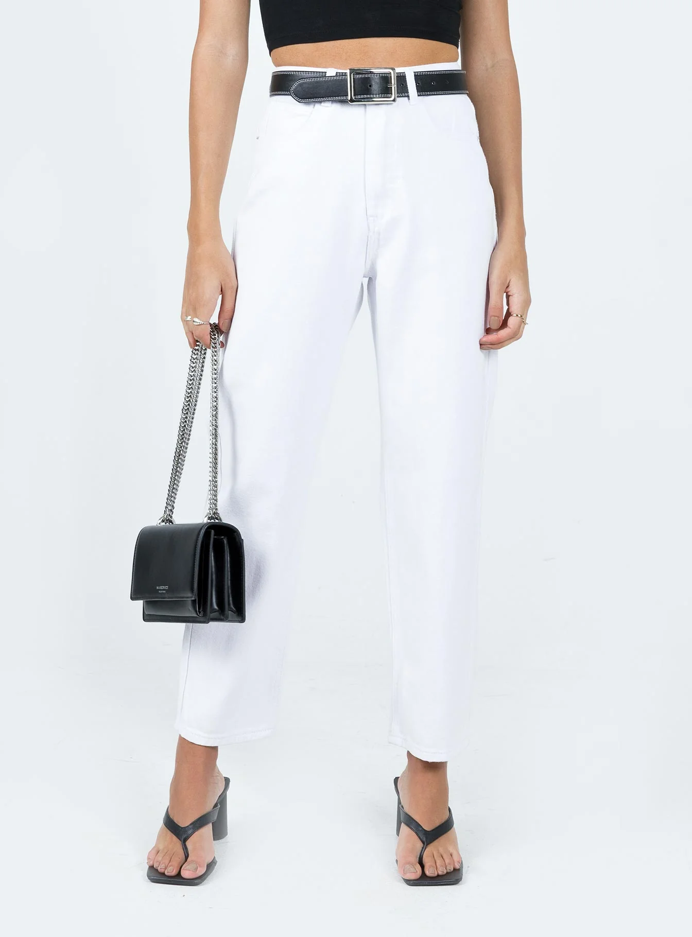 Leta Straight Leg Denim Jeans White