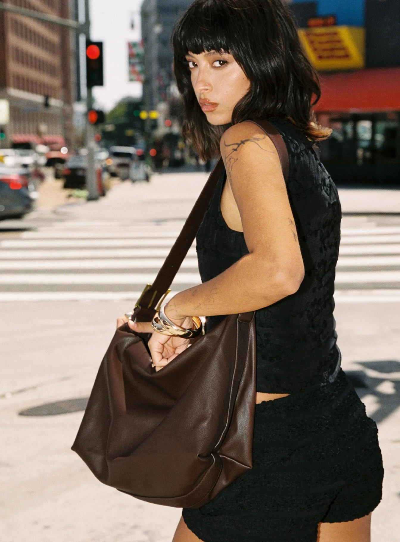 Varney Shoulder Bag Brown