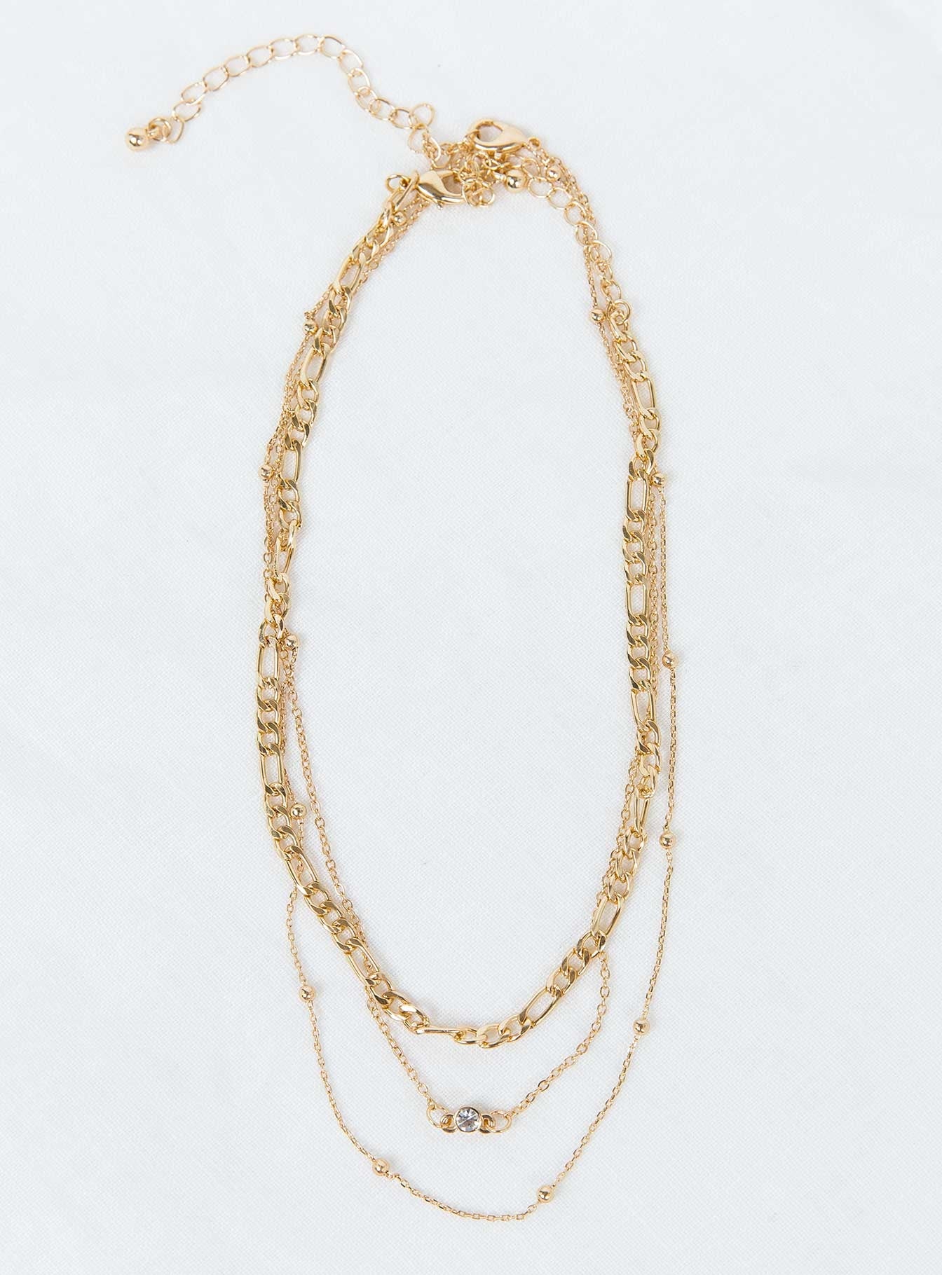 Elkie Dainty Necklace Set Gold