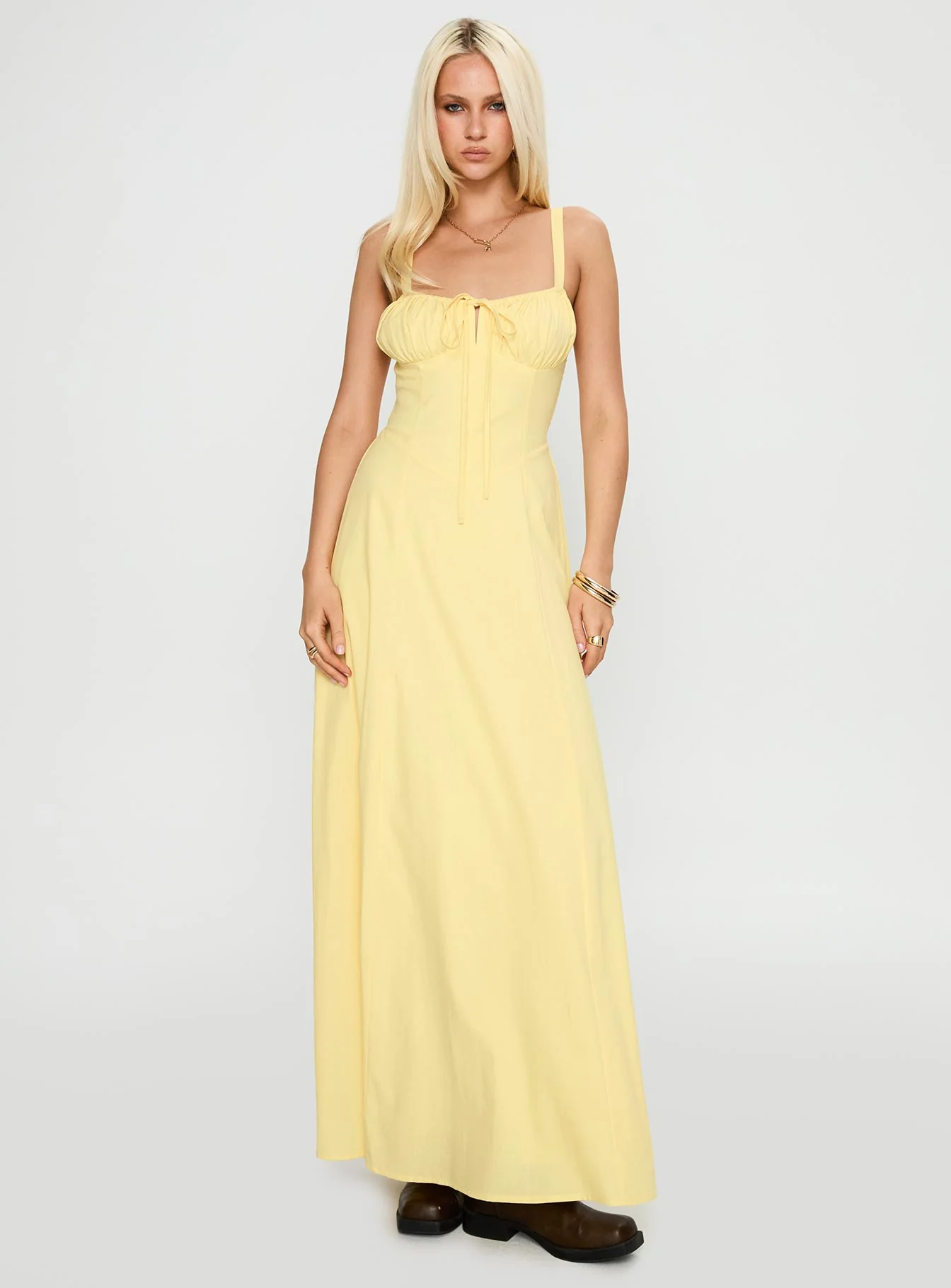 Leticia Maxi Dress Lemon