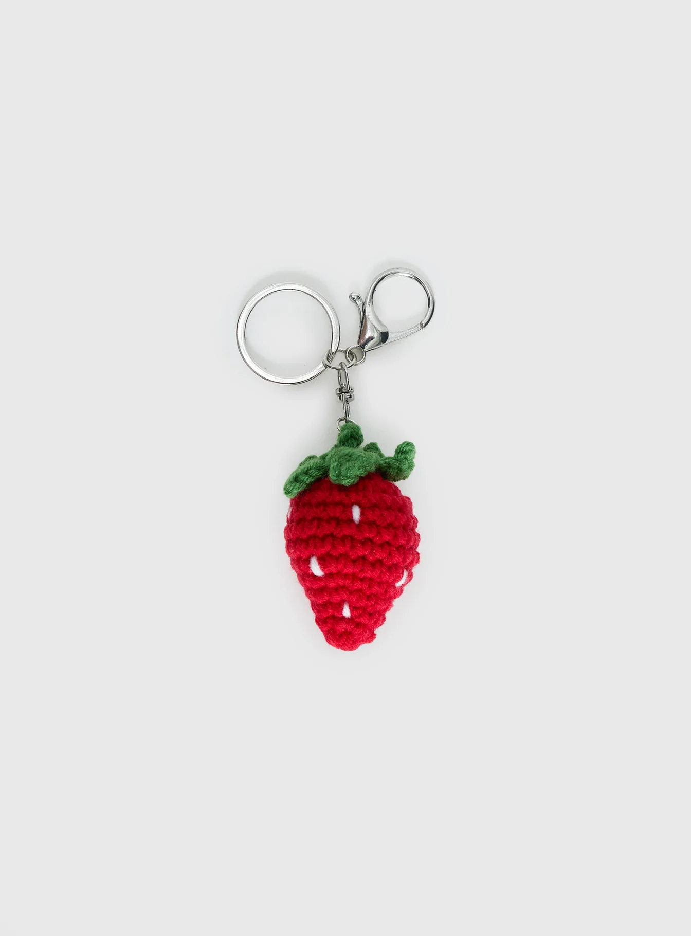 Strawberry Kisses Keychain Red