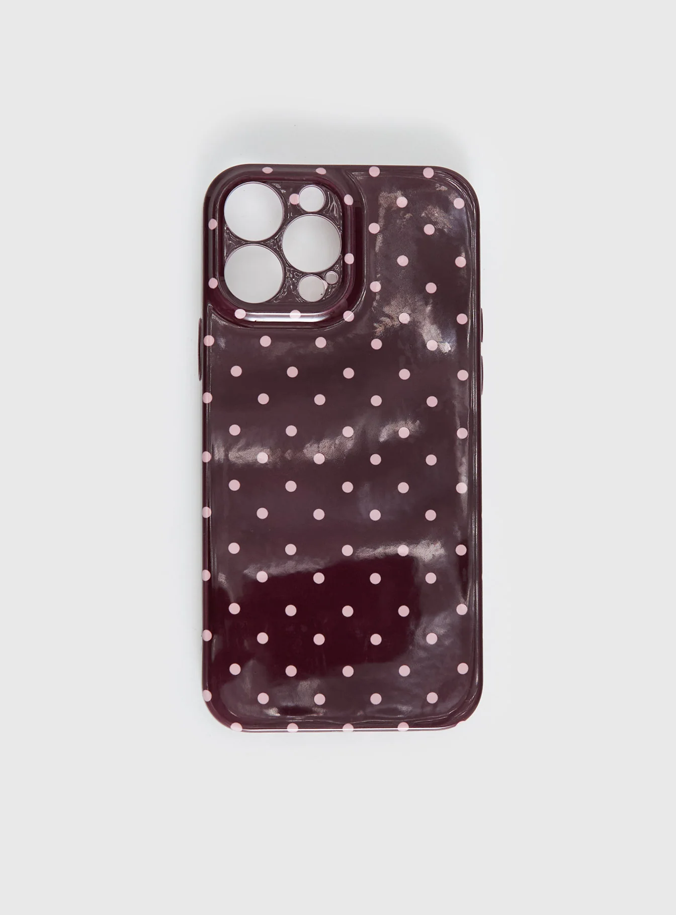 What You Wanted iphone Case Brown Polka
