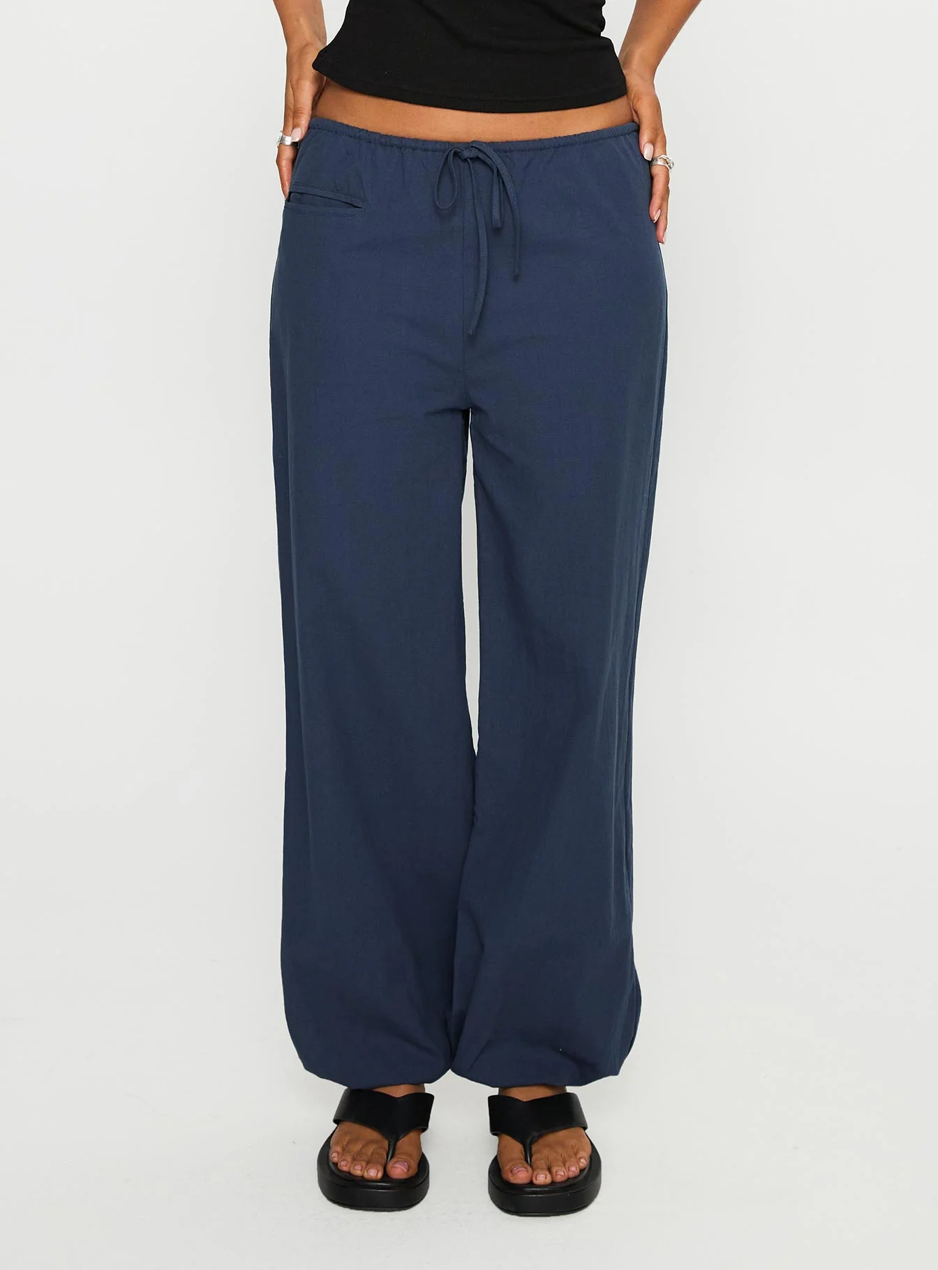Zodie Low Waist Pants Navy