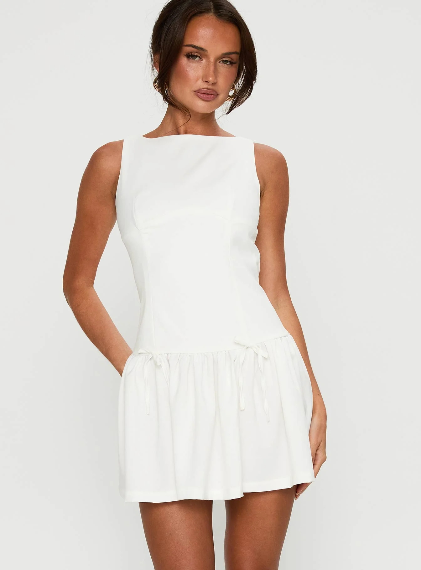 Milienne Mini Dress White