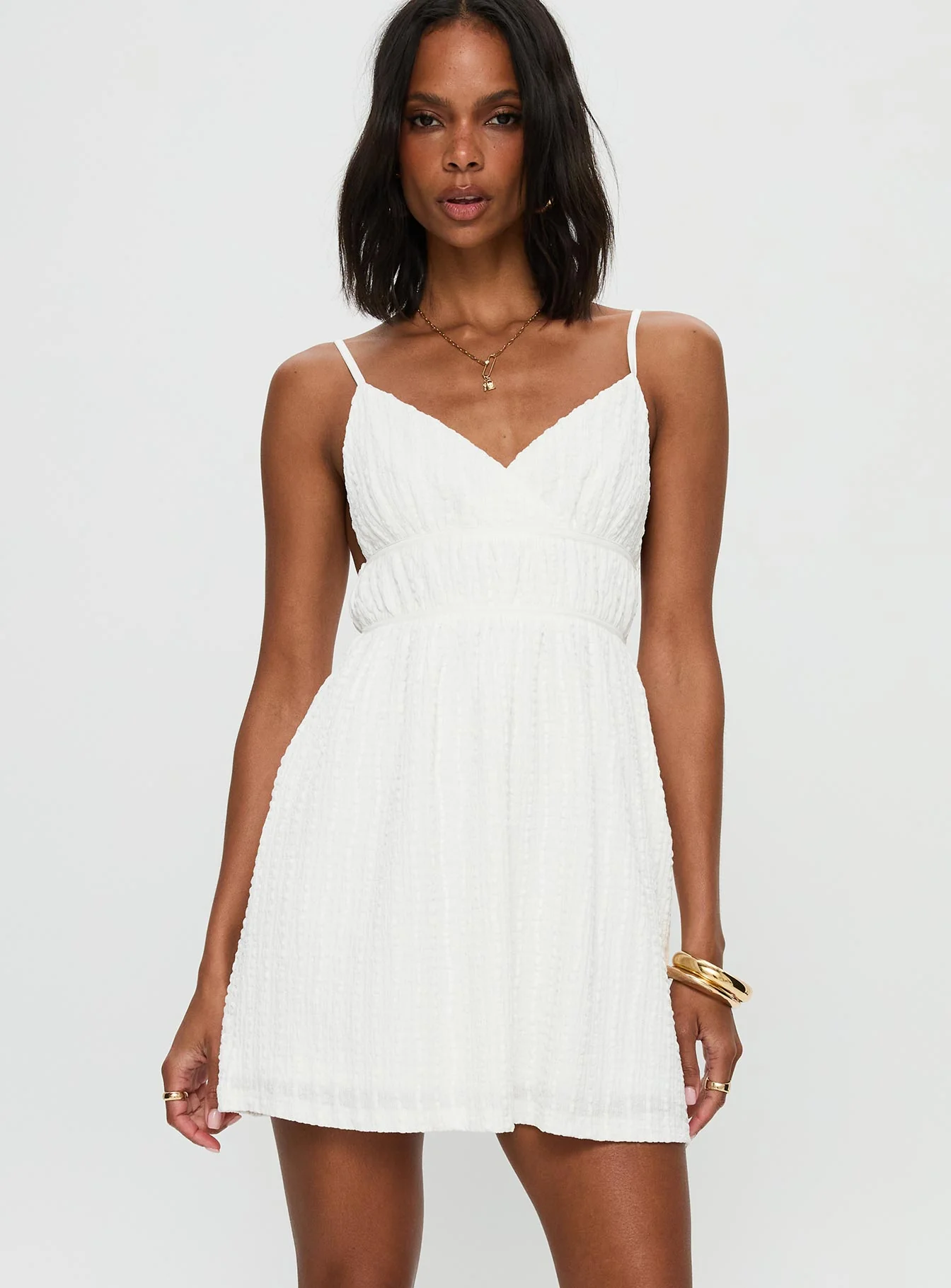 All Too Well Mini Dress White
