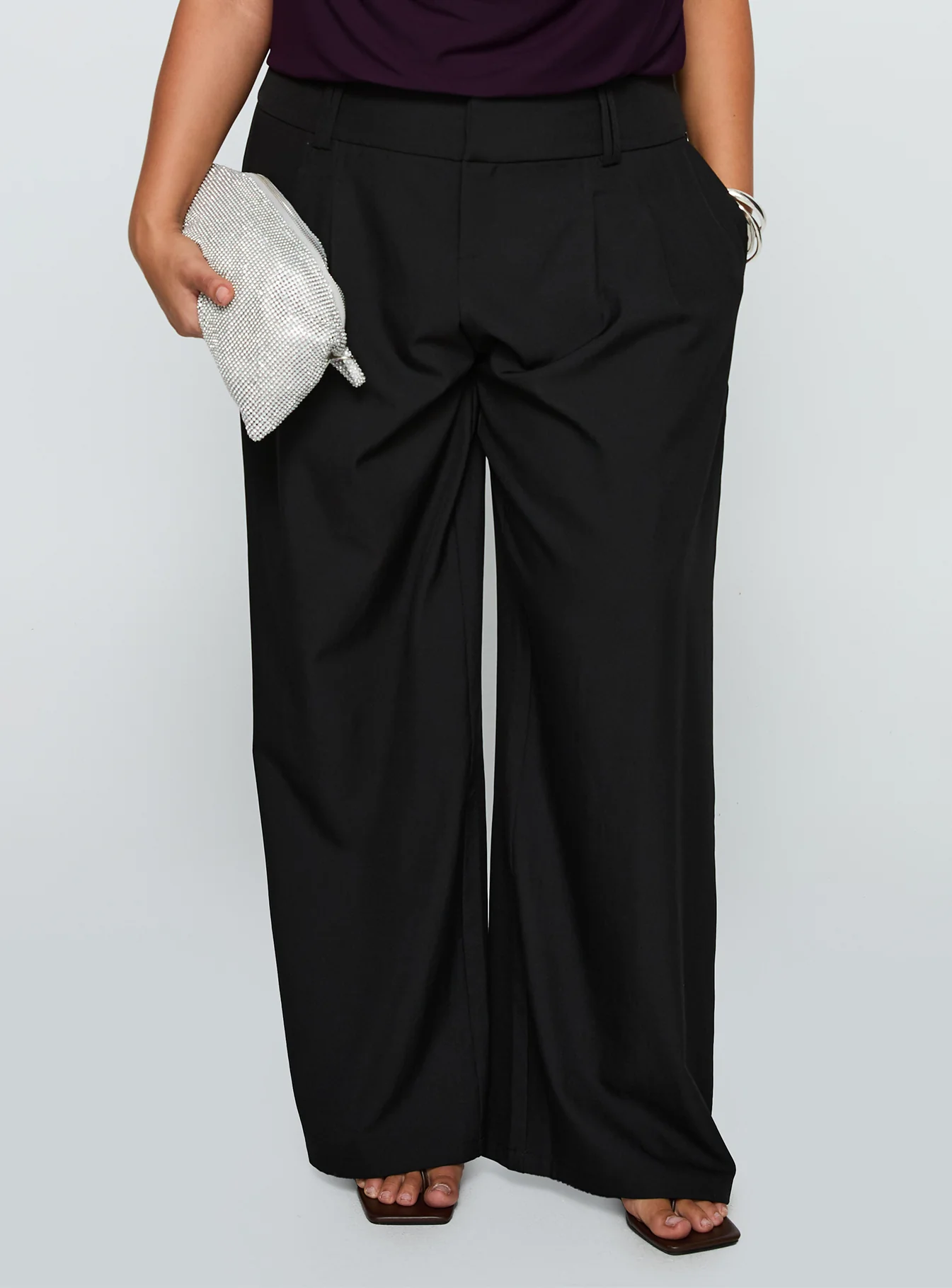 Two Lovers Low Rise Pants Black Curve